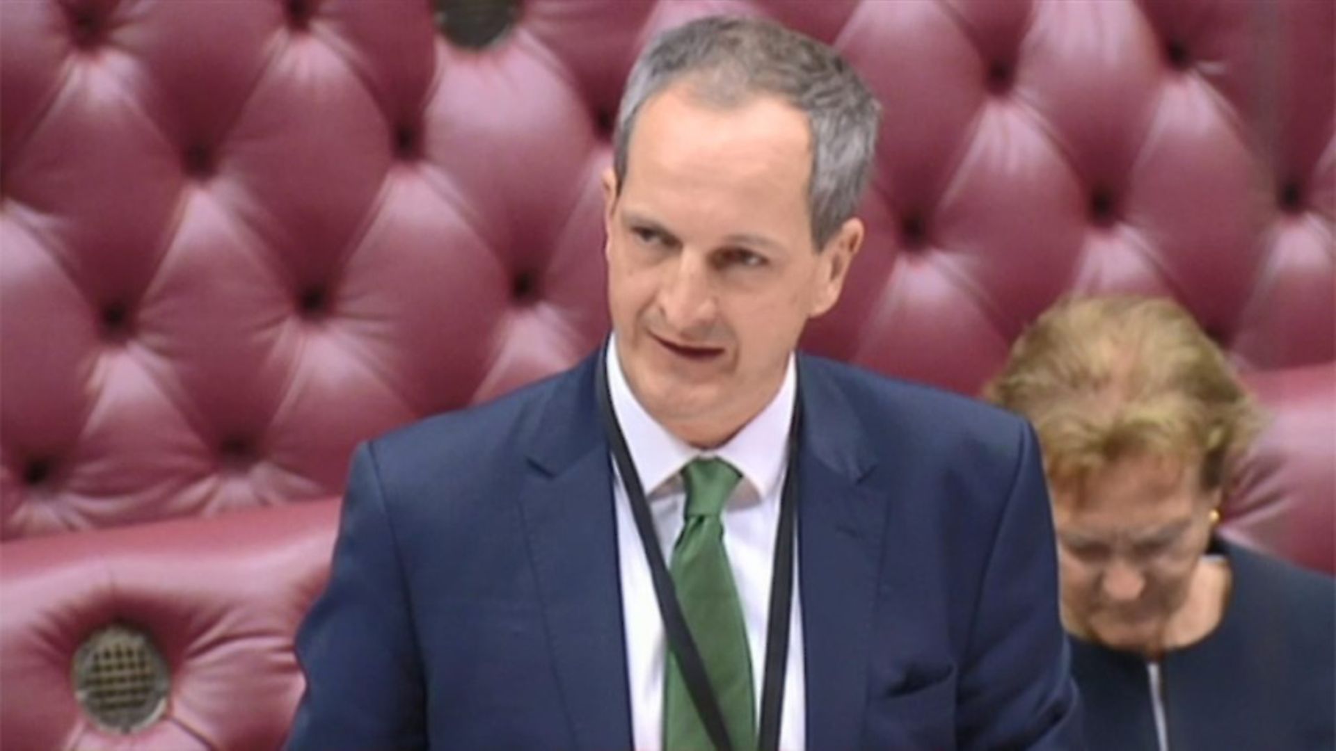 Tory health minister Lord Bethell in the House of Lords. Photograph: Parliament TV. - Credit: Archant