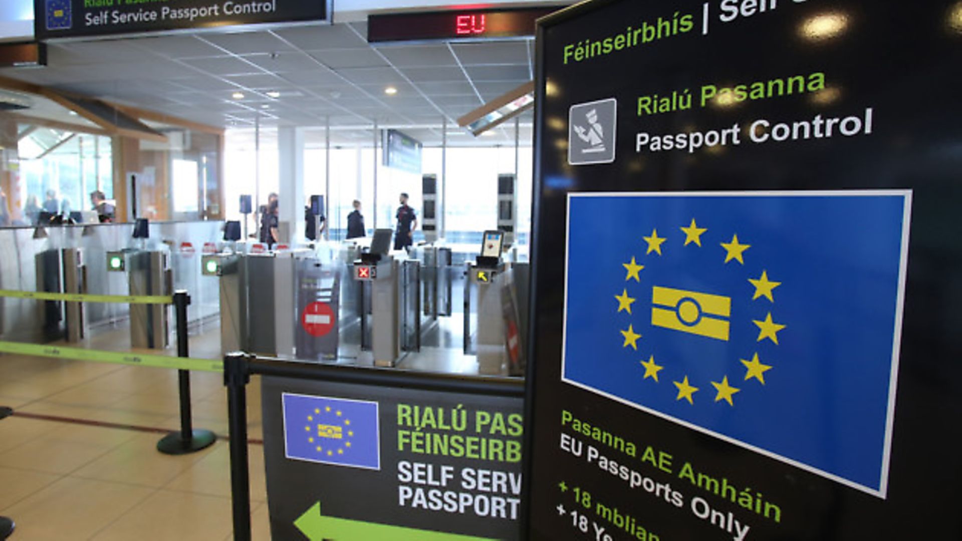 Passport control at Dublin Airport (2015) - Credit: PA Wire/PA Images