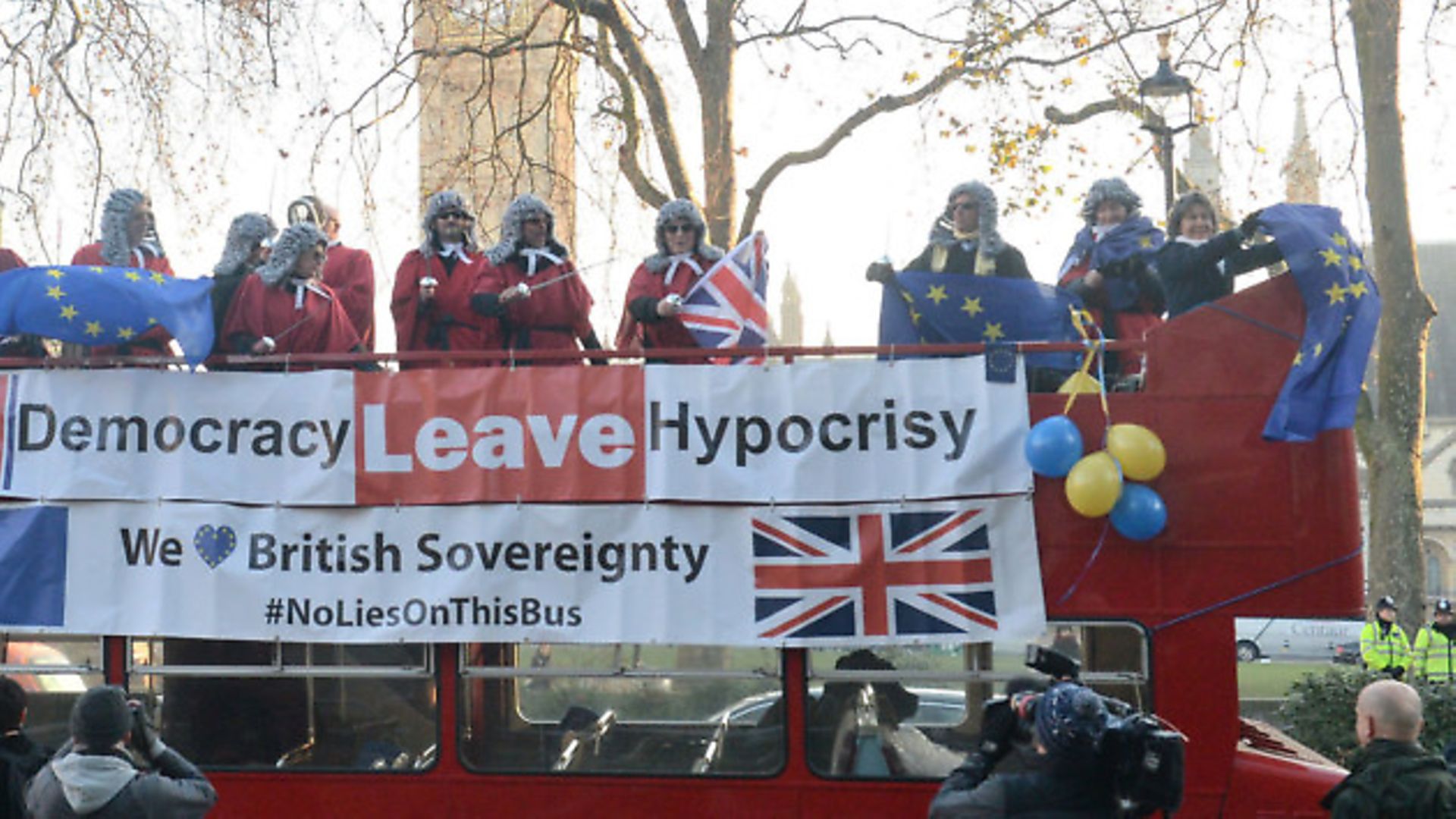 Protesters outside the Supreme Court in London. - Credit: PA Wire/PA Images