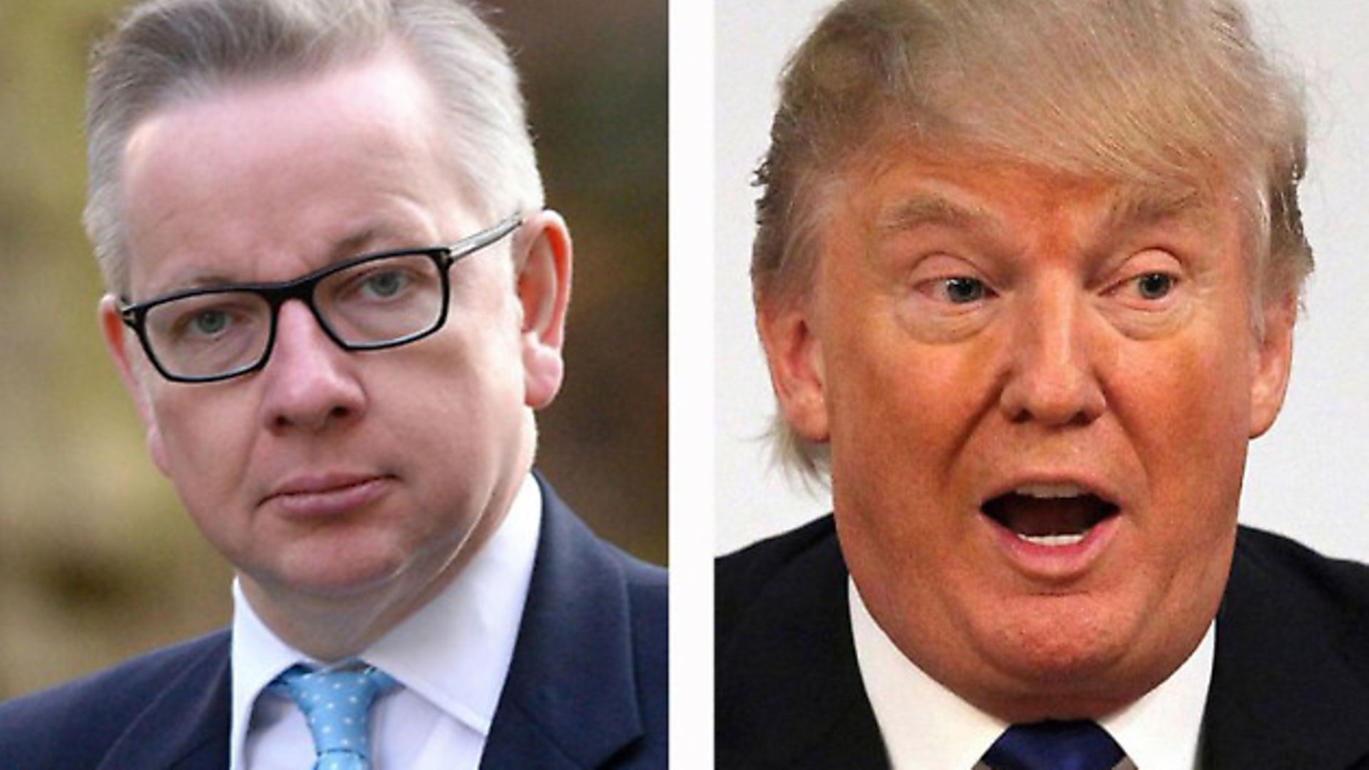 Michael Gove and Donald Trump - Credit: Archant