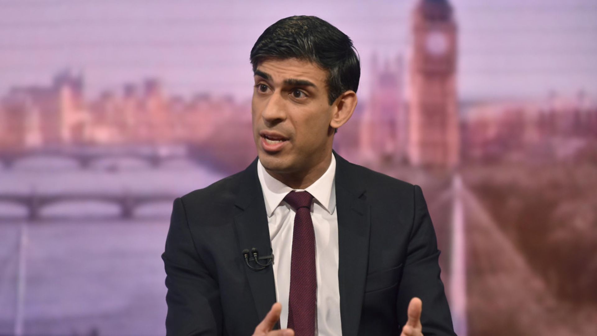 Chancellor Rishi Sunak on the Andrew Marr show - Credit: PAJeff Overs/BBC/PA Wire