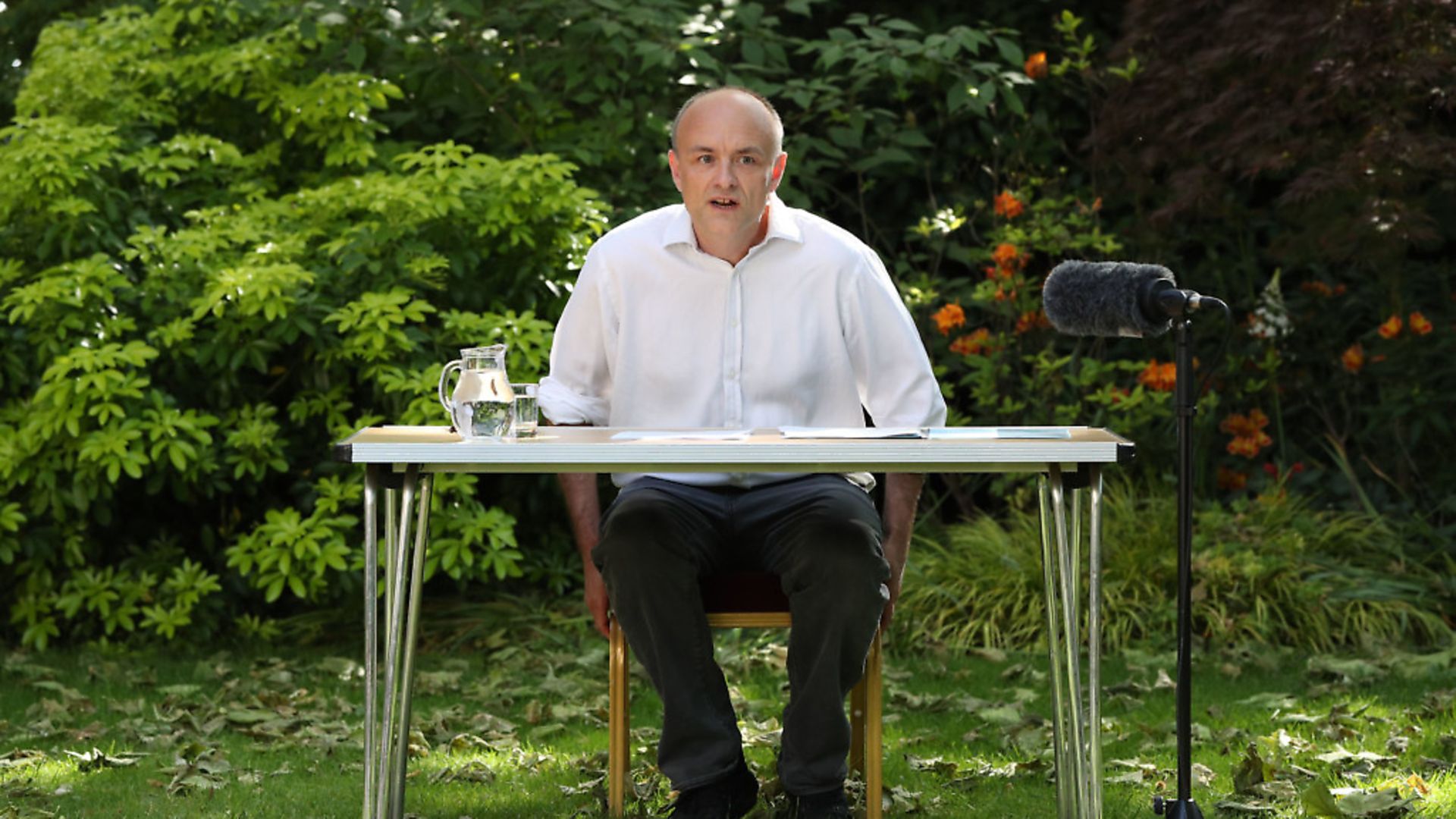 Number 10 special advisor Dominic Cummings speaks as he delivers a statement in the Rose Garden at 10 Downing Street. (Photo by JONATHAN BRADY/POOL/AFP via Getty Images) - Credit: POOL/AFP via Getty Images