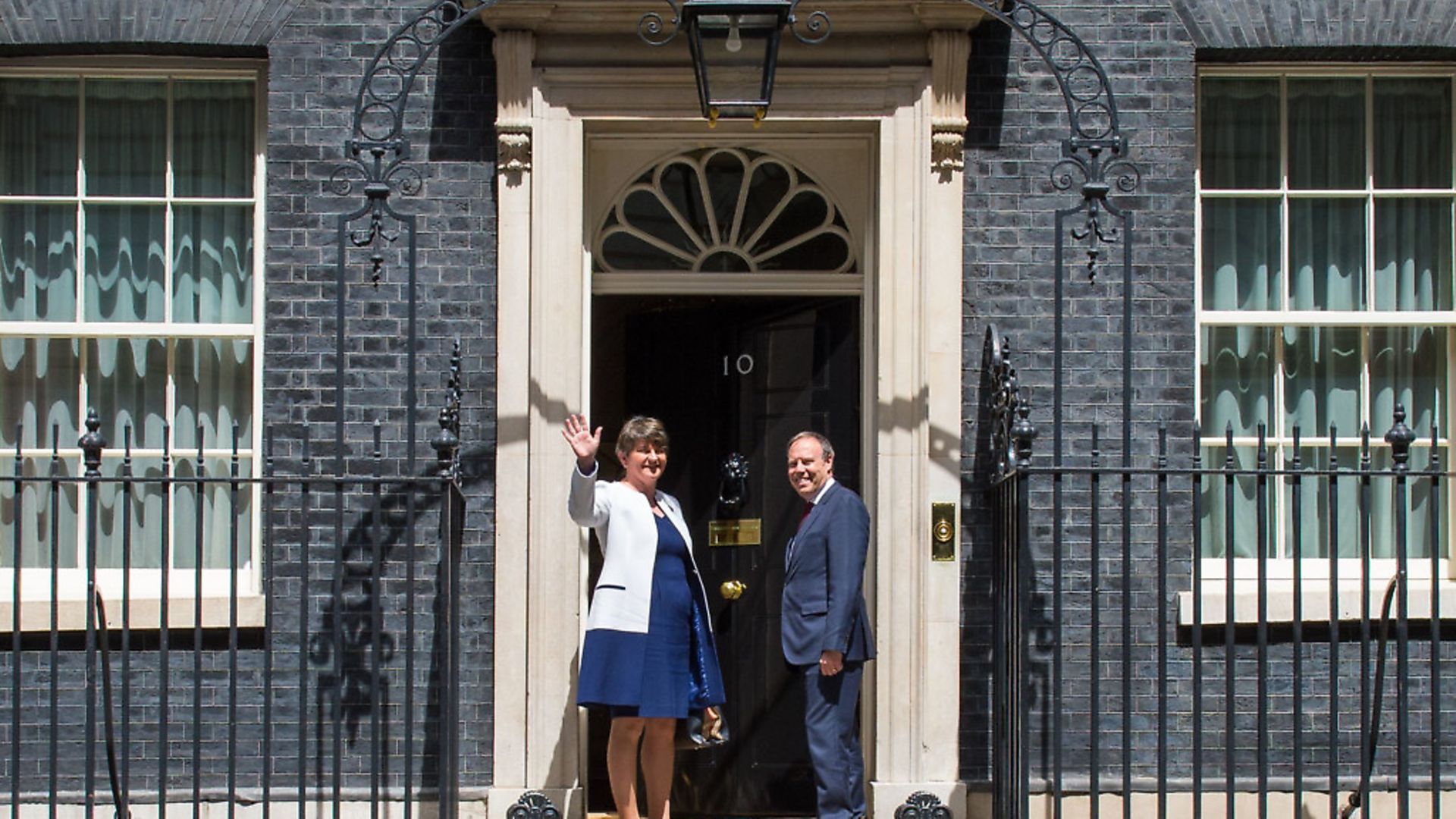 DUP leader Arlene Foster and DUP deputy leader Nigel Dodds - Credit: PA Wire/PA Images