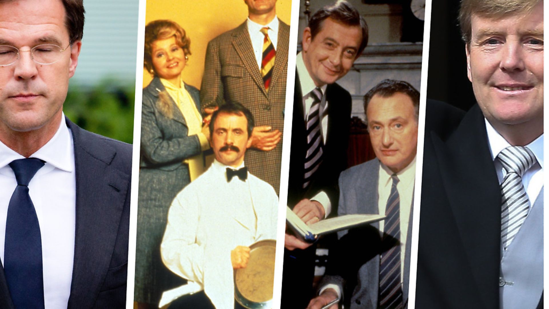 Dutch Prime Minister Mark Rutte, The cast of Fawlty Towers, Yes Minister, King Willem Alexander - Credit: Archant