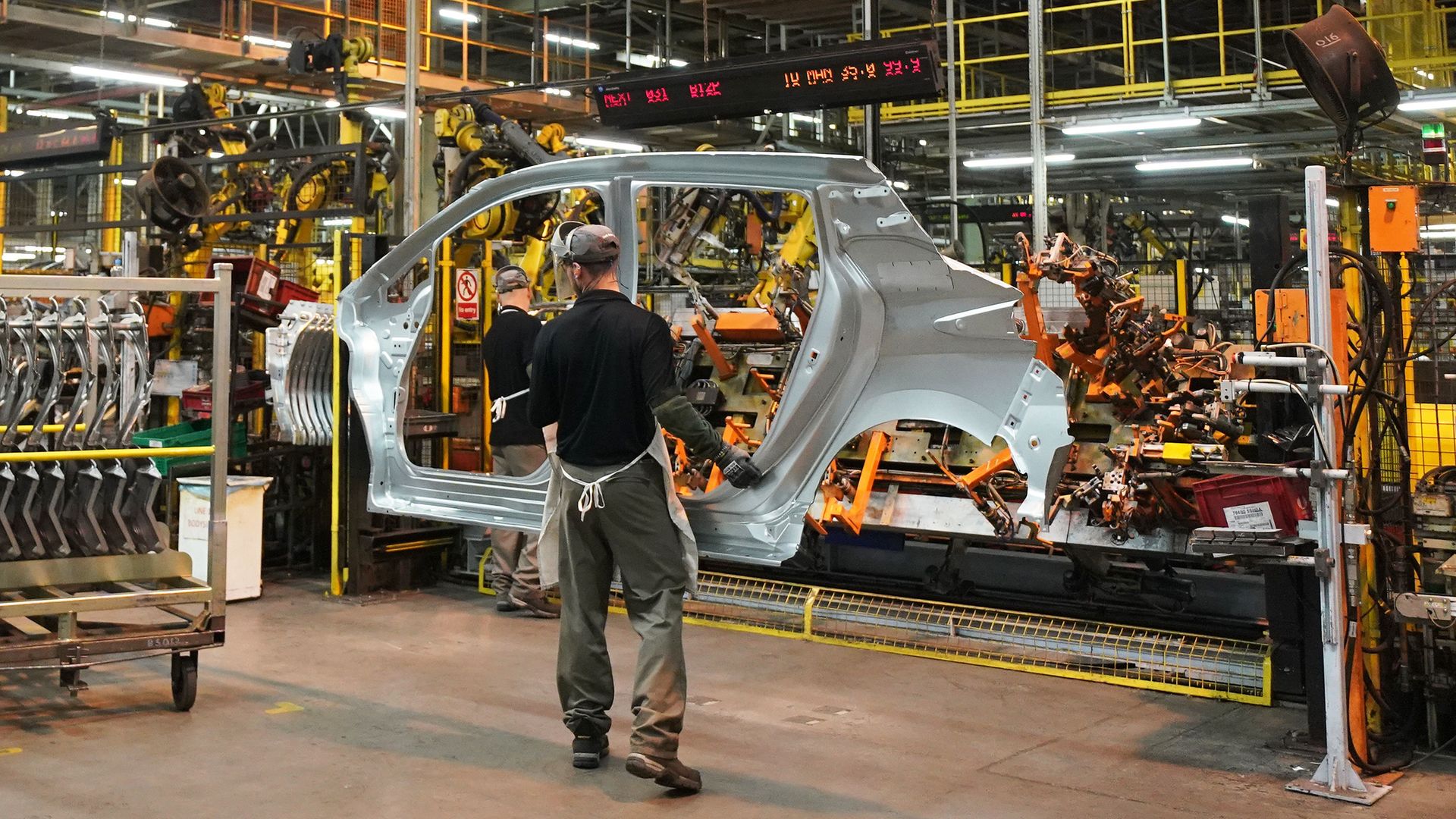 Worker on the production line at Nissan's factory in Sunderland. - Credit: PA