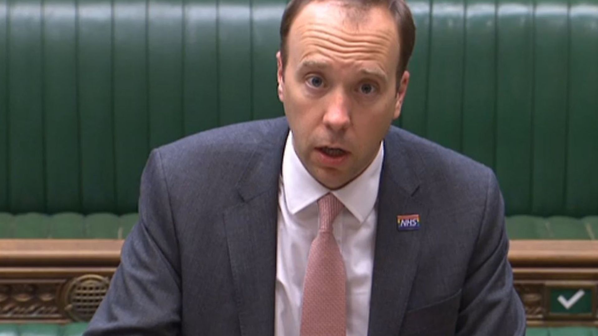 Health Secretary Matt Hancock in the House of Commons. Photograph: House of Commons/PA Wire - Credit: PA