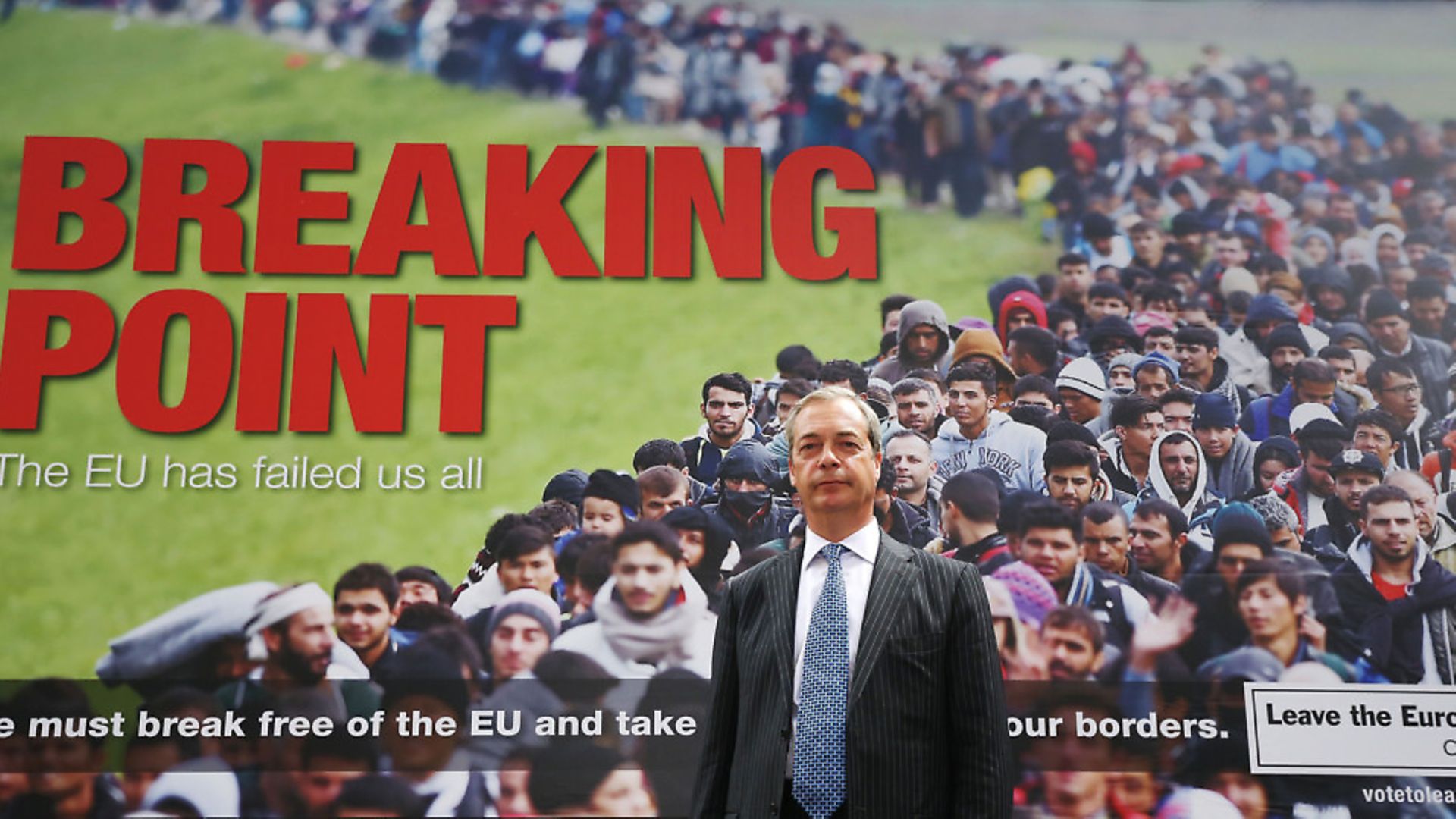 Nigel Farage in front of a Ukip EU referendum poster campaign. Picture: PA - Credit: PA Archive/PA Images