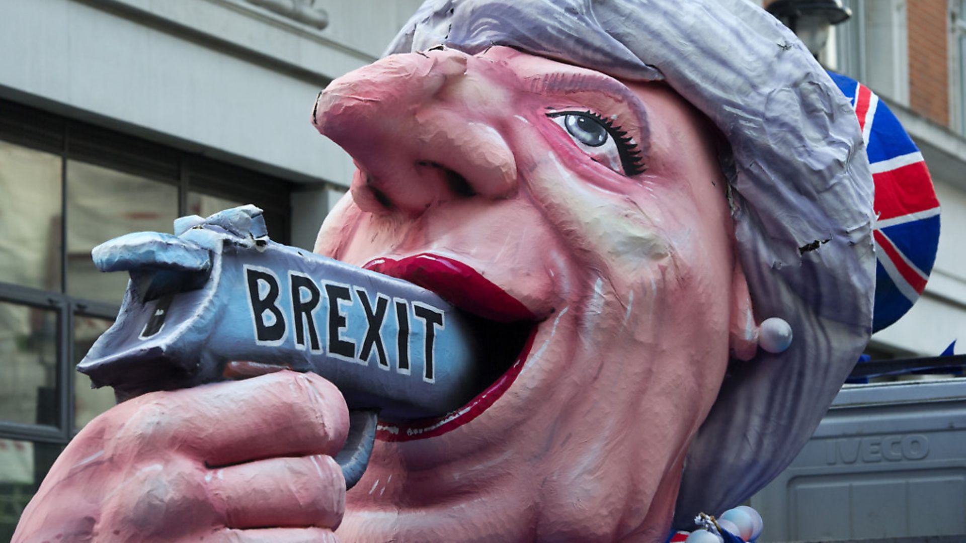 An anti-Brexit protest outside the BBC as Theresa May appears on The One Show during the 2017 General Election.  Photograph: Ben Stevens/PA. - Credit: PA Wire/PA Images