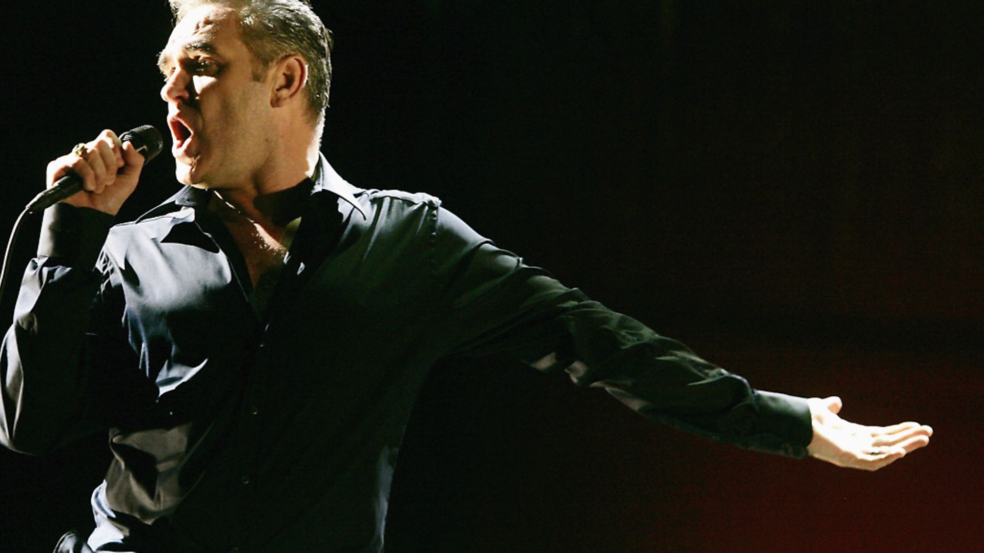 Morrissey performs on stage, during the V Festival In Hylands Park in Chelmsford, Essex on Sunday August 20, 2006. Photo by Suzan/EMPICS Entertainment - Credit: EMPICS Entertainment