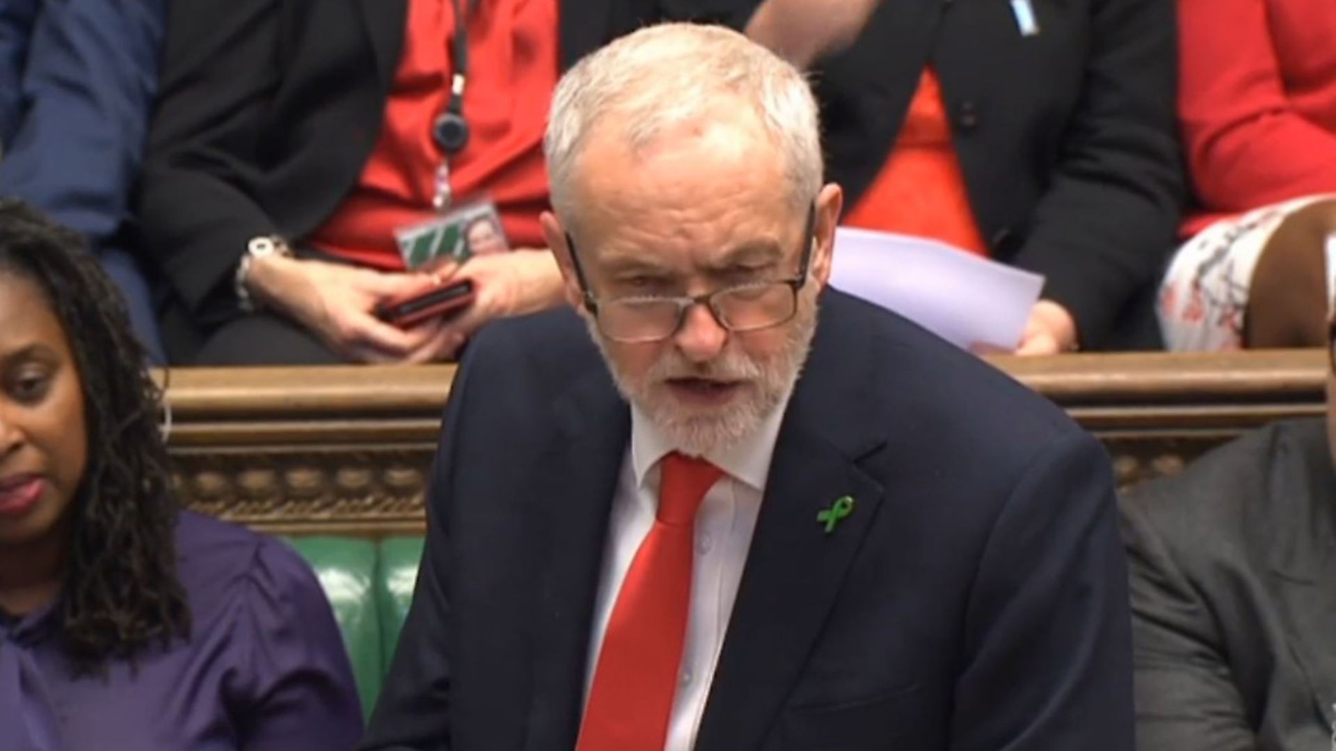 Labour party leader Jeremy Corbyn speaks during Prime Minister's Questions in the House of Commons - Credit: PA Wire/PA Images