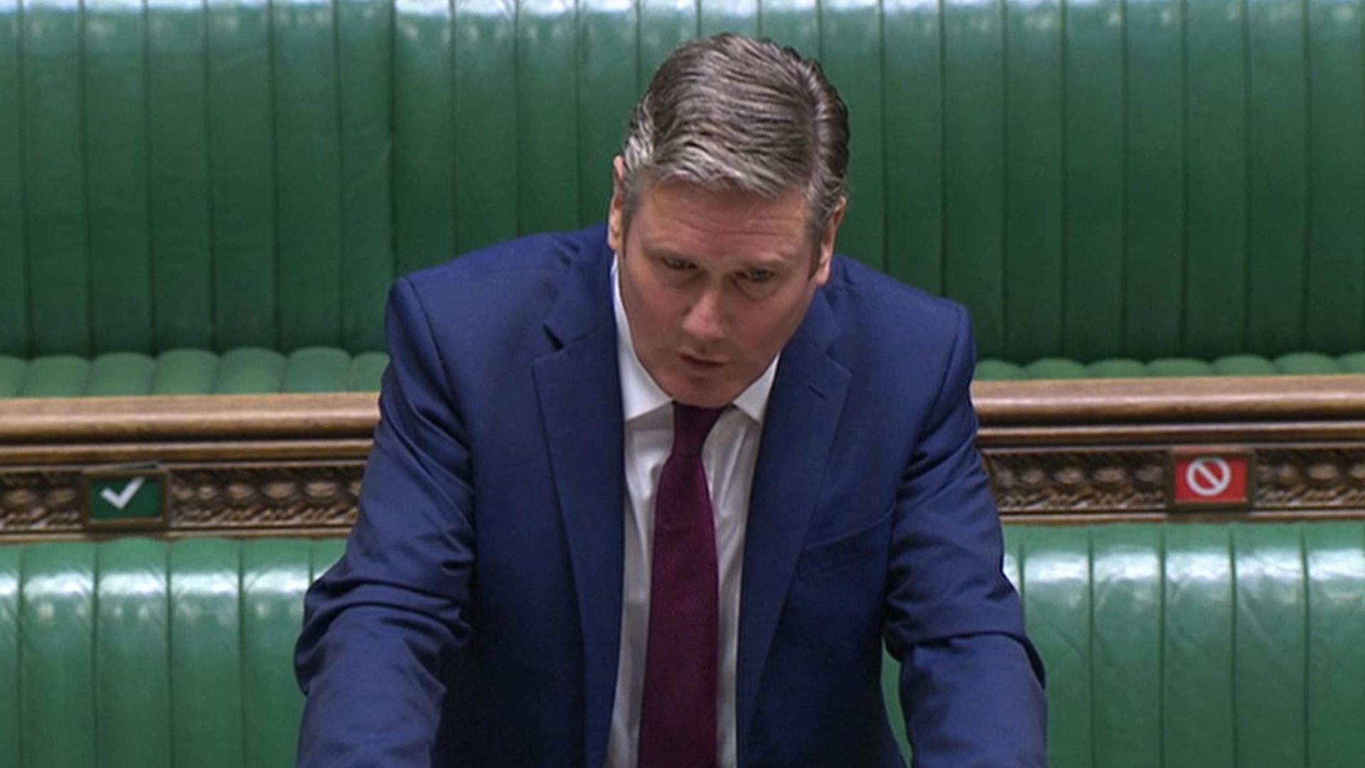 Labour leader Sir Keir Starmer responds to Boris Johnson - Credit: PA