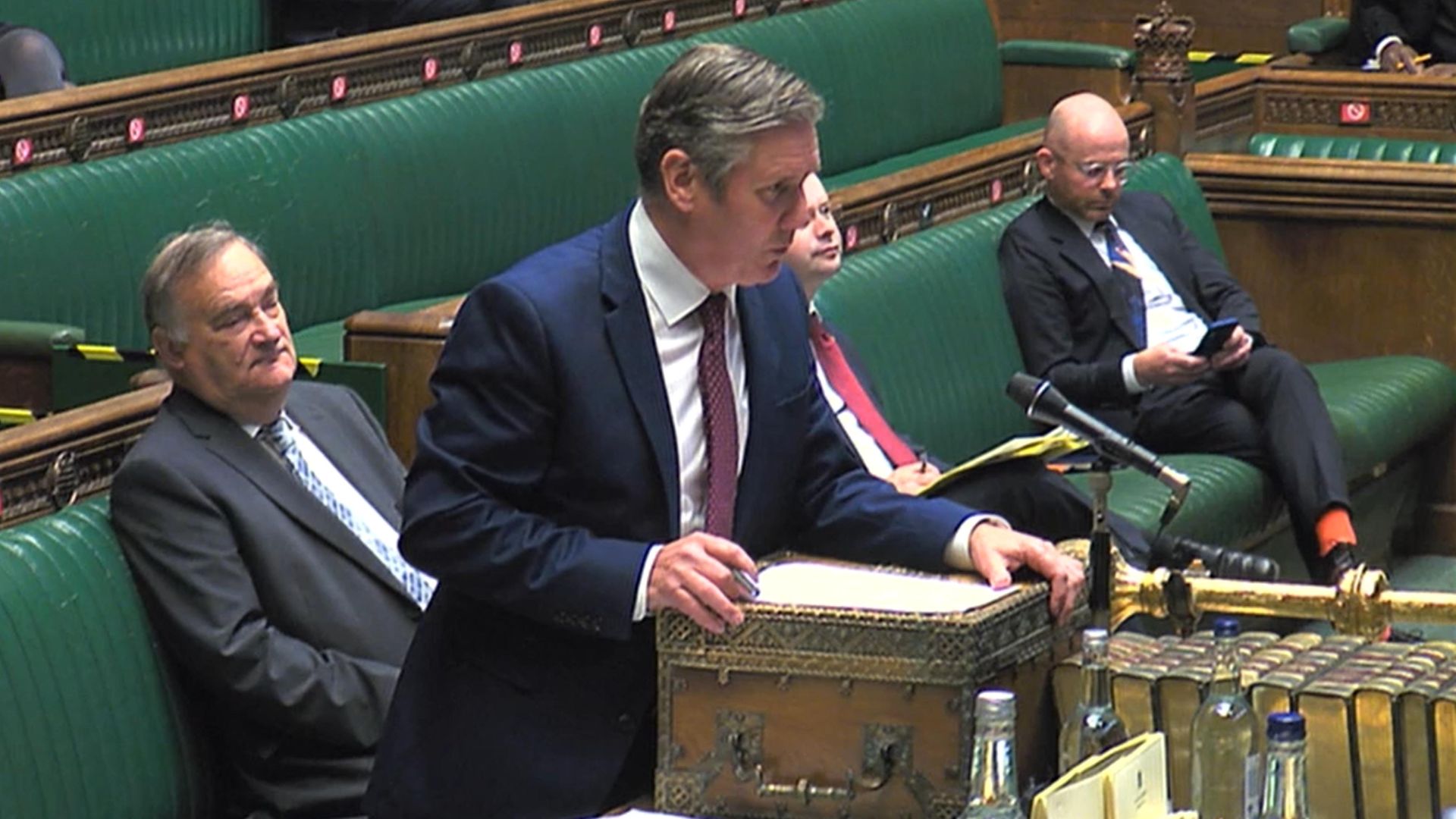 Labour leader Keir Starmer speaks during Prime Minister's Questions - Credit: PA