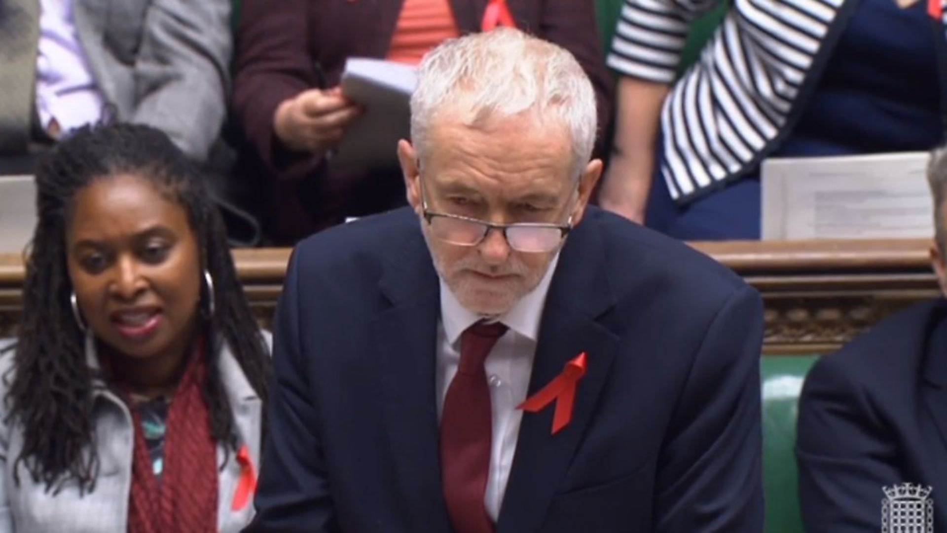 Labour party leader Jeremy Corbyn speaks during Prime Minister's Questions in the House of Commons, London. PRESS ASSOCIATION Photo. Picture date: Wednesday November 28, 2018. See PA story POLITICS PMQs Corbyn. Photo credit should read: PA Wire - Credit: PA