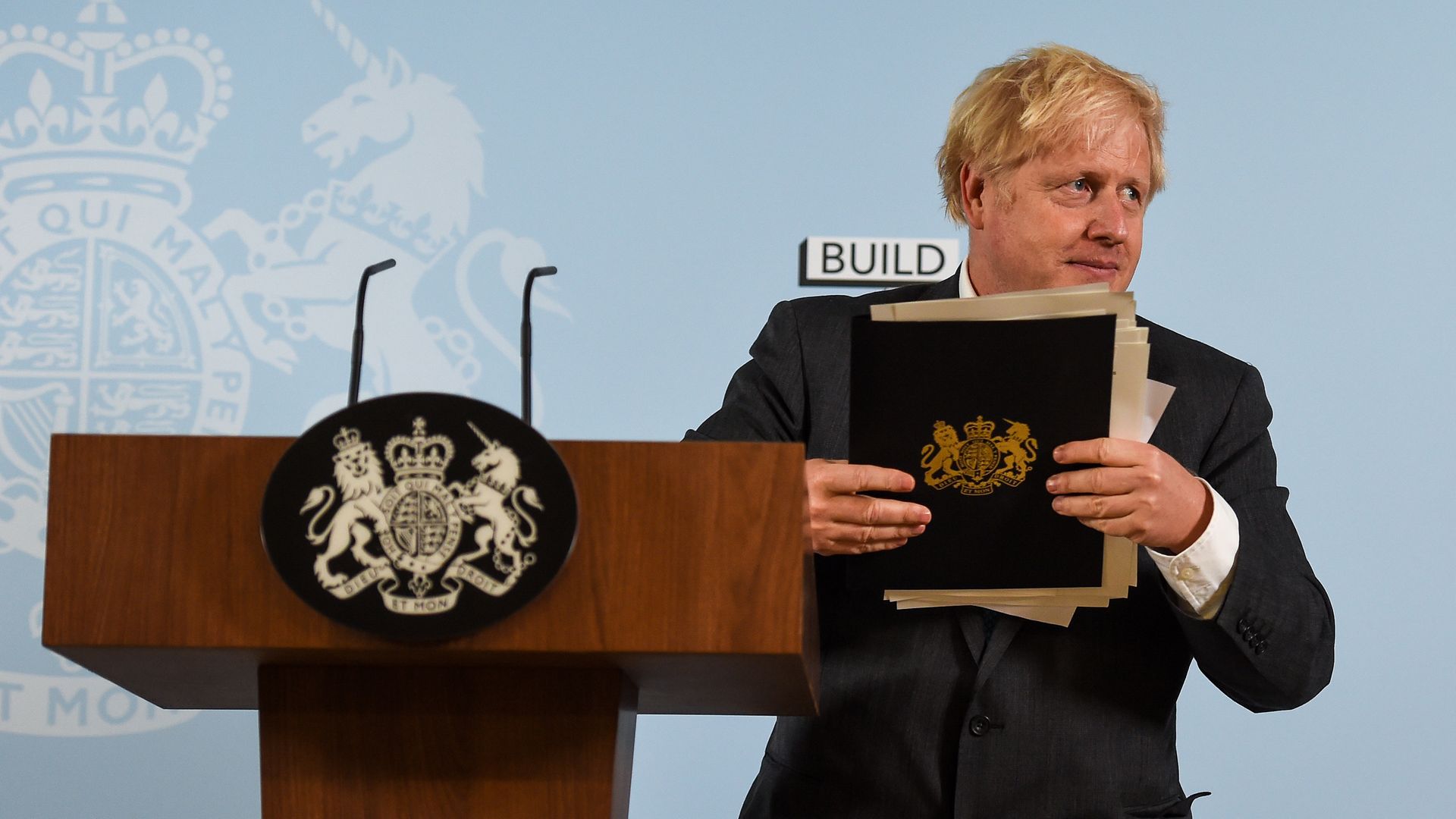 Prime Minister Boris Johnson delivers a speech - Credit: PA