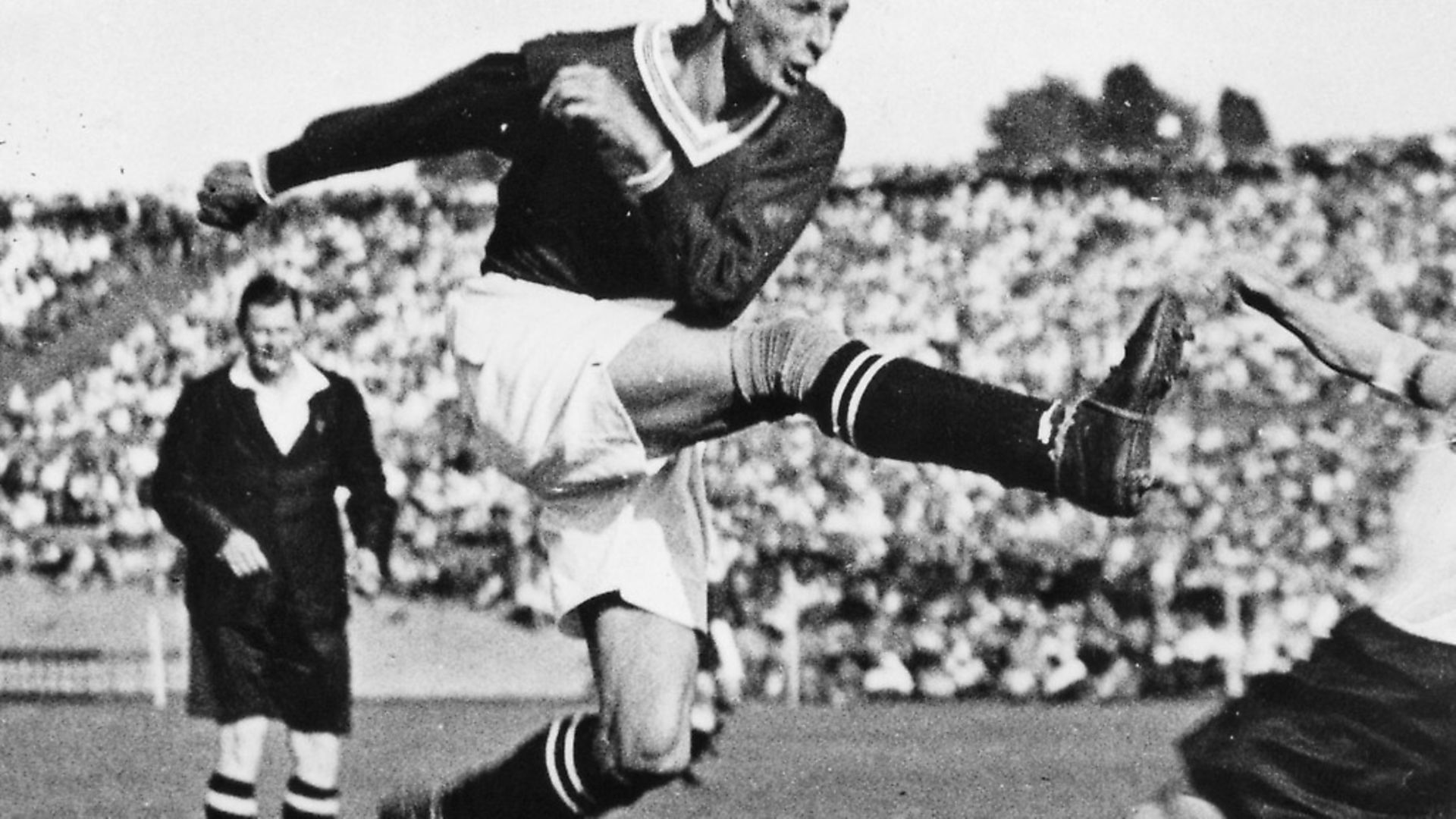 Wunderteam: Matthias Sindelar in action in Austria's 6-0 victory over Germany in Berlin in 1931. Photo: ullstein bild via Getty Images - Credit: ullstein bild via Getty Images