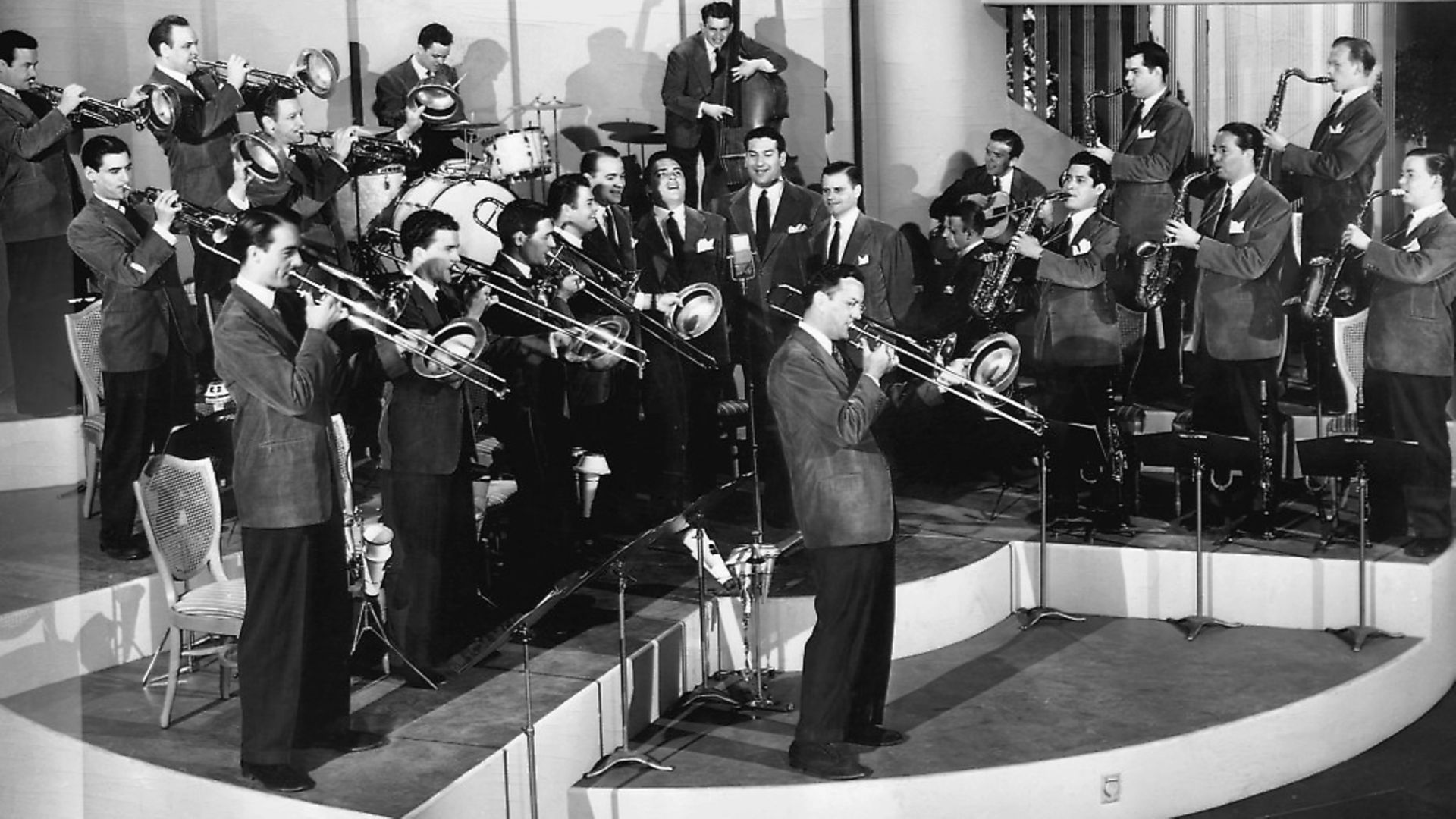 The Glenn Miller Orchestra in Sun Valley Serenade, 1940. Photo Getty Images - Credit: Bettmann Archive