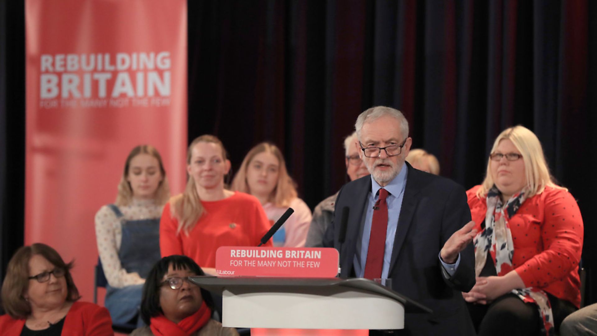 Labour leader Jeremy Corbyn speaking in Hastings in East Sussex. Photograph: Gareth Fuller/PA. - Credit: PA Wire/PA Images