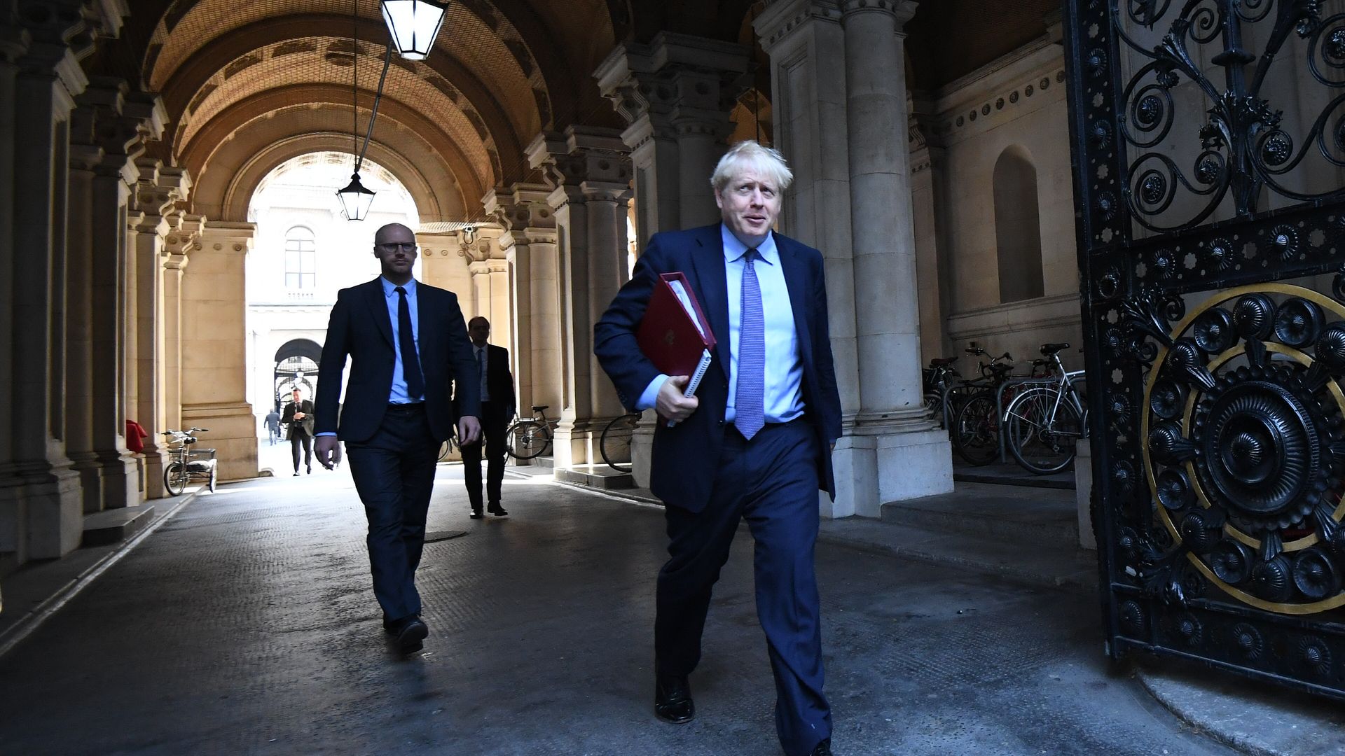 Prime Minister Boris Johnson leaves a Cabinet meeting at the Foreign and Commonwealth Office, London. - Credit: PA