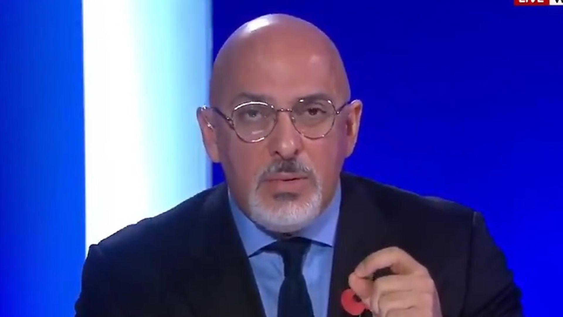 Nadhim Zahawi appears on Kay Burley at Breakfast - Credit: Sky News