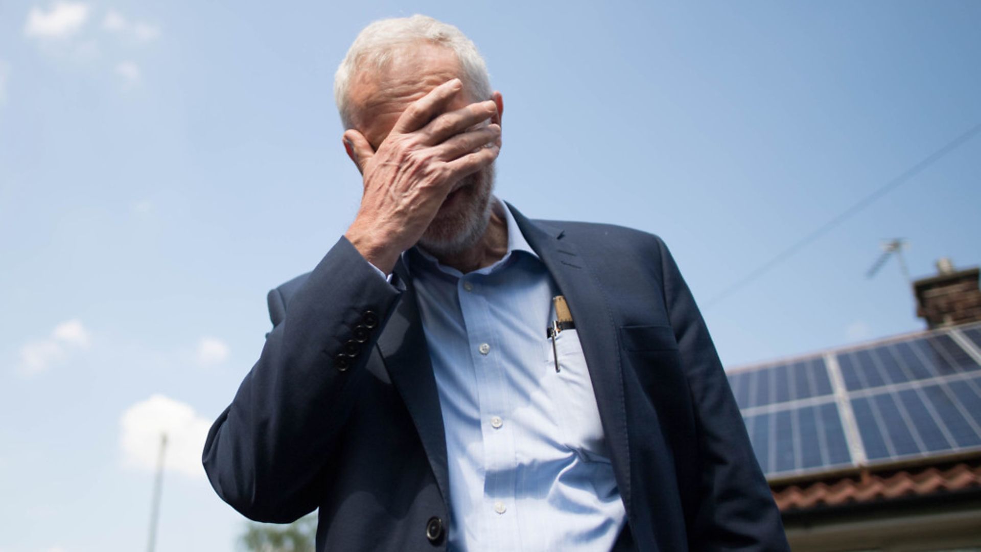 Labour Party leader Jeremy Corbyn campaigning for his party before the European elections - Credit: PA