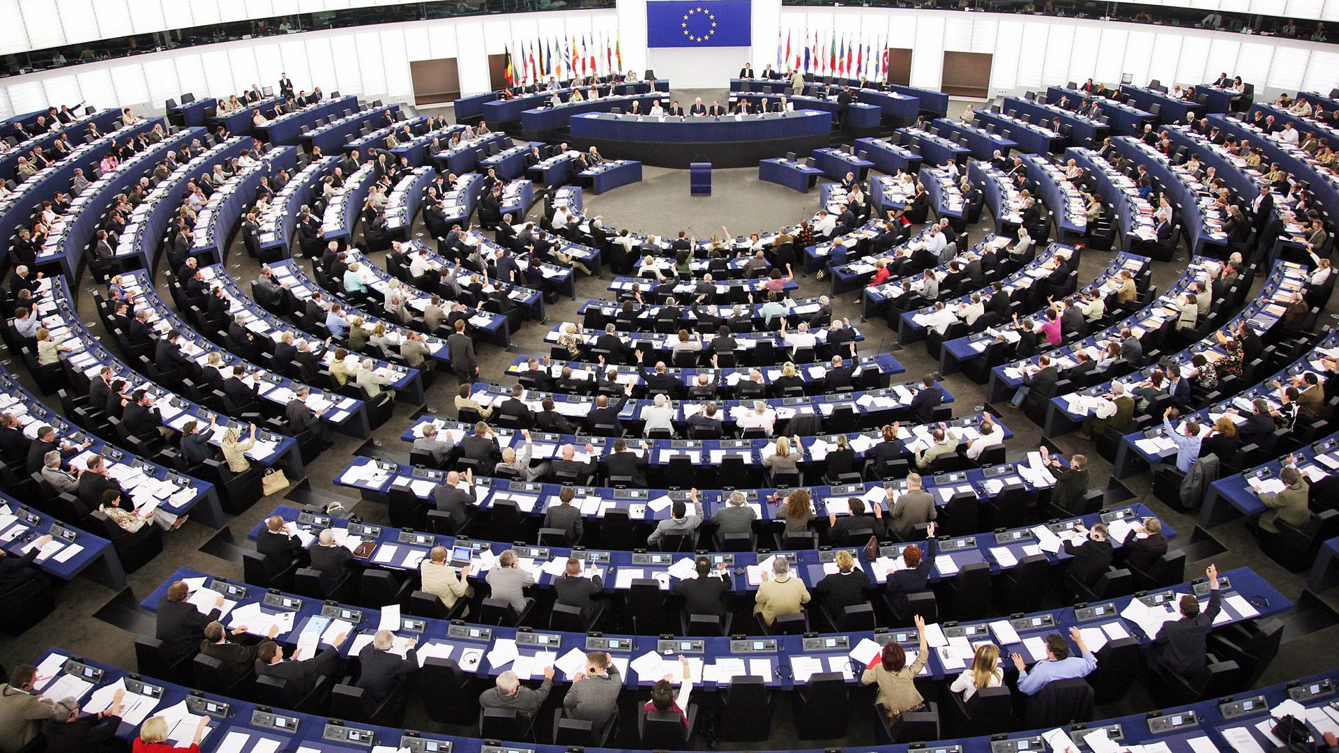 European Deputies vote during the plenary session, at the European Parliament's Hemicycle 24 May 2007 in Strasbourg. - Credit: AFP via Getty Images