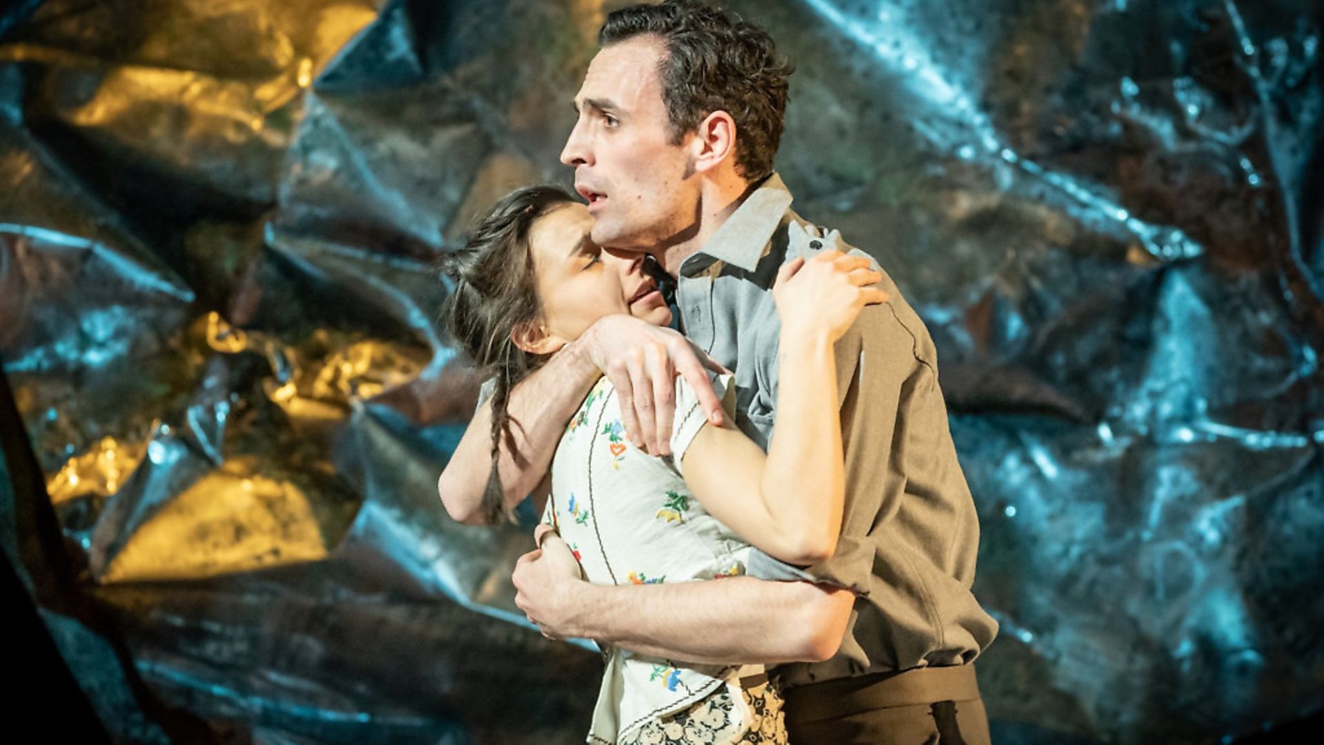 MIND-NUMBING: Alex Mugnaioni as Captain Corelli and Madison Clare as Pelagia in Captain Corellis Mandolin Photo: Marc Brenner - Credit: Archant