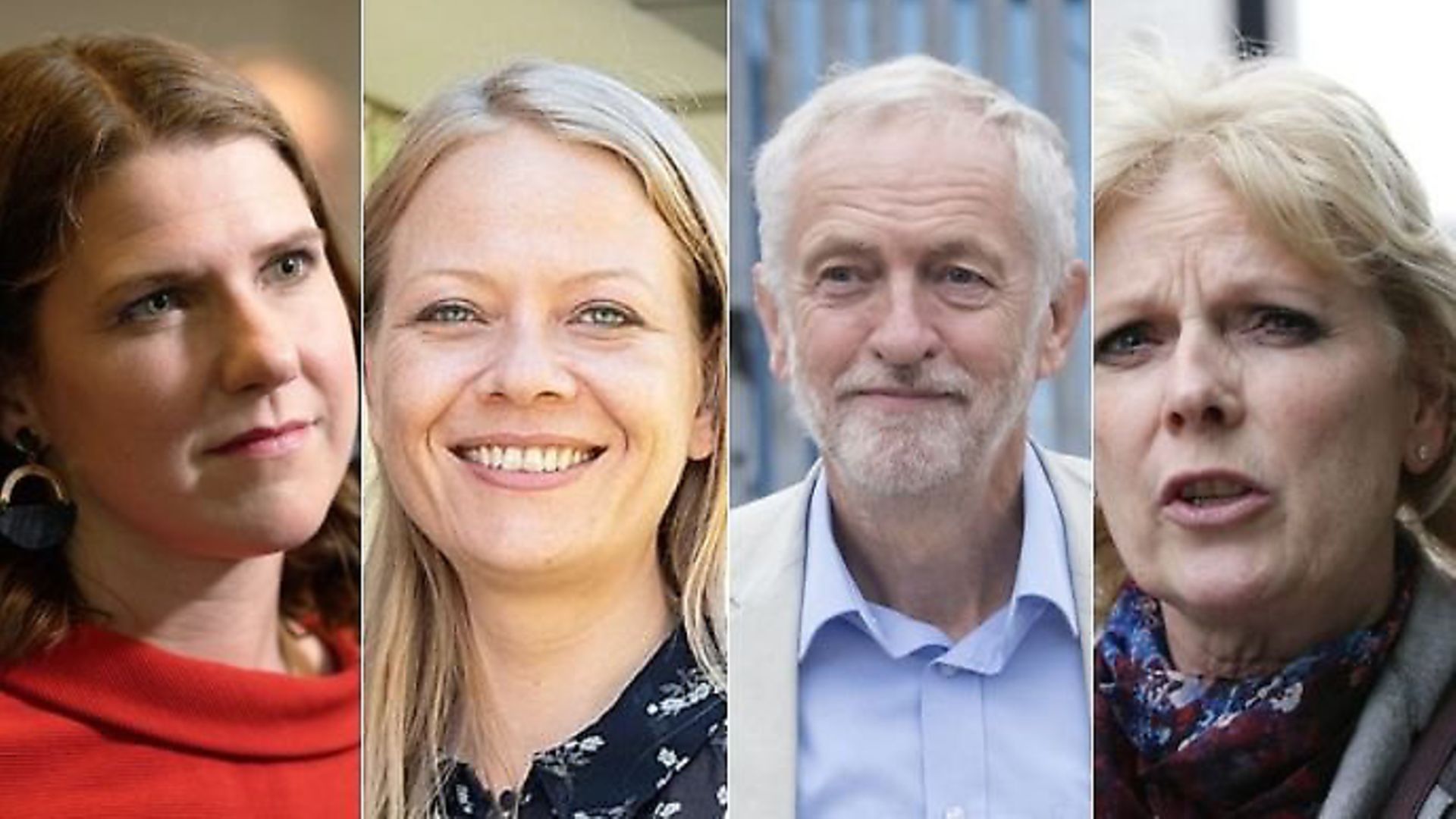 Opposition party leaders including Jo Swinson for the Lib Dems, Sian Berry for the Greens, Jeremy Corbyn for Labour and Anna Soubry for the Independent Group for Change. Photograph: TNE/PA. - Credit: Archant