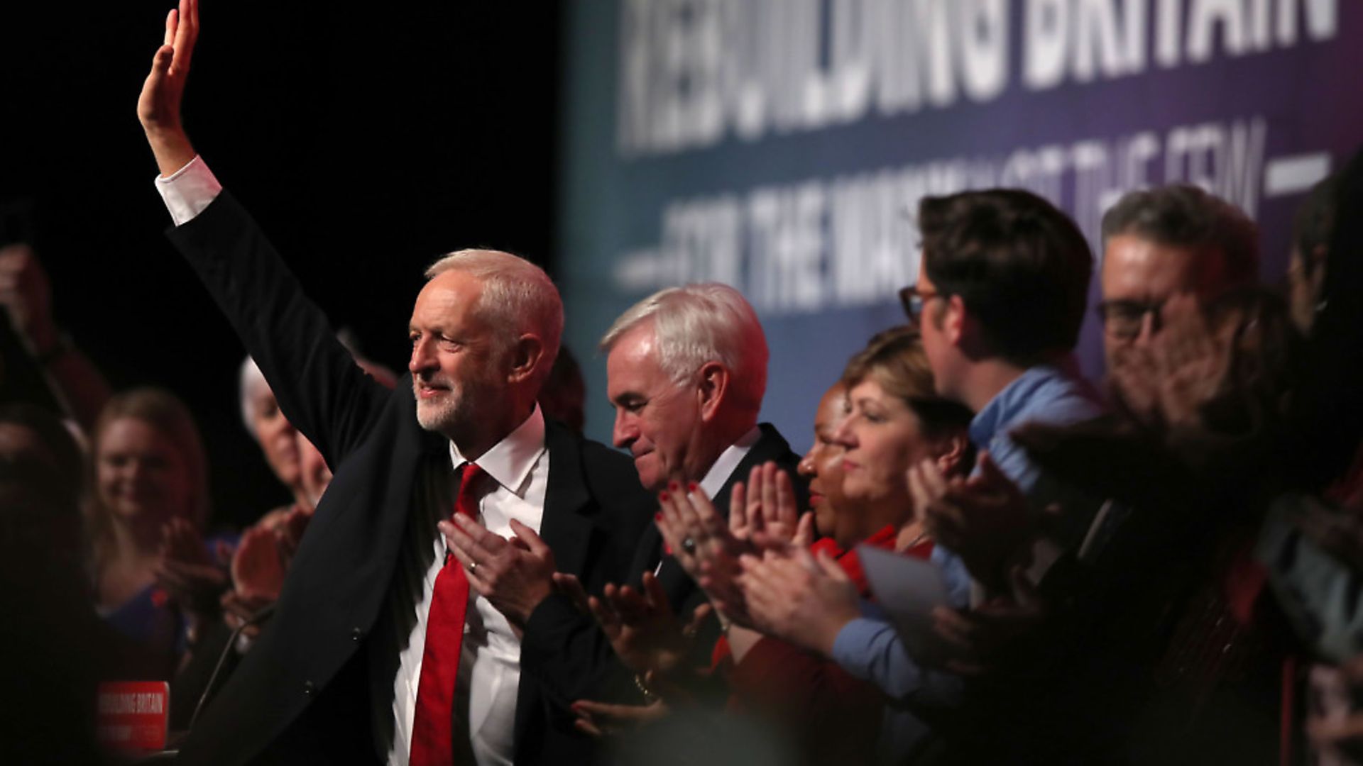 Labour leader Jeremy Corbyn delivers his speech at conference. Photograph: Peter Byrne/PA. - Credit: PA Archive/PA Images