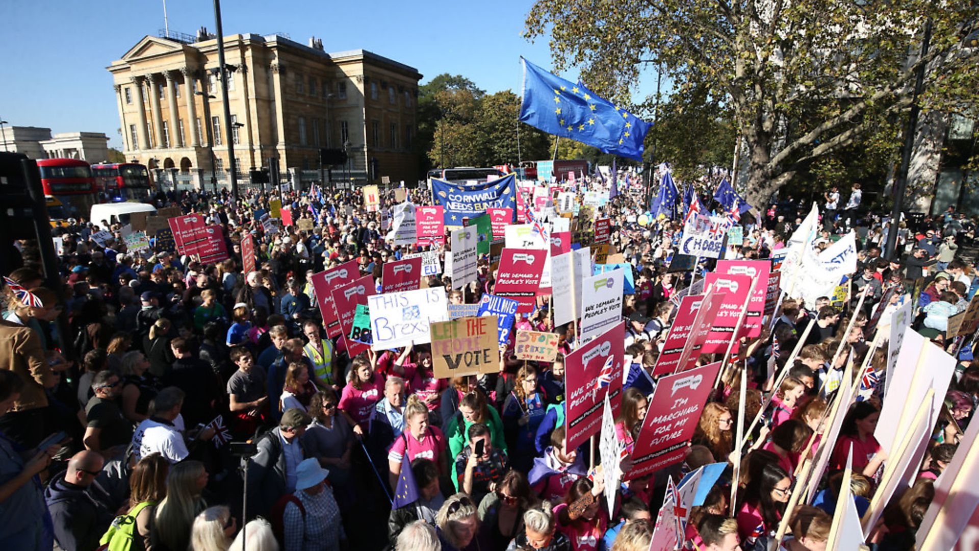 The People's Vote March in London. Photograph: Yui Mok/PA. - Credit: PA Wire/PA Images