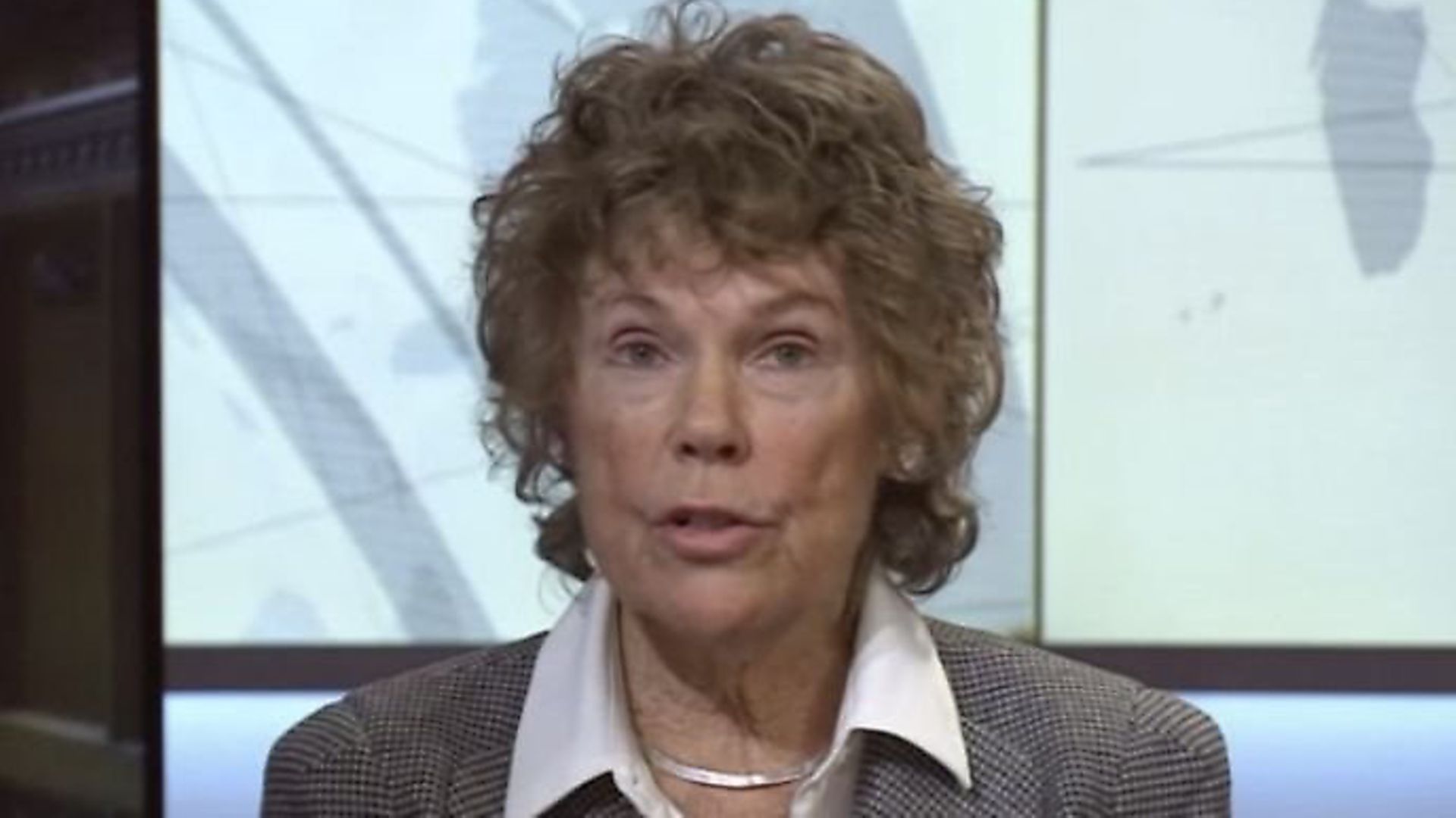 Kate Hoey appears on BBC News. Photograph: BBC. - Credit: Archant