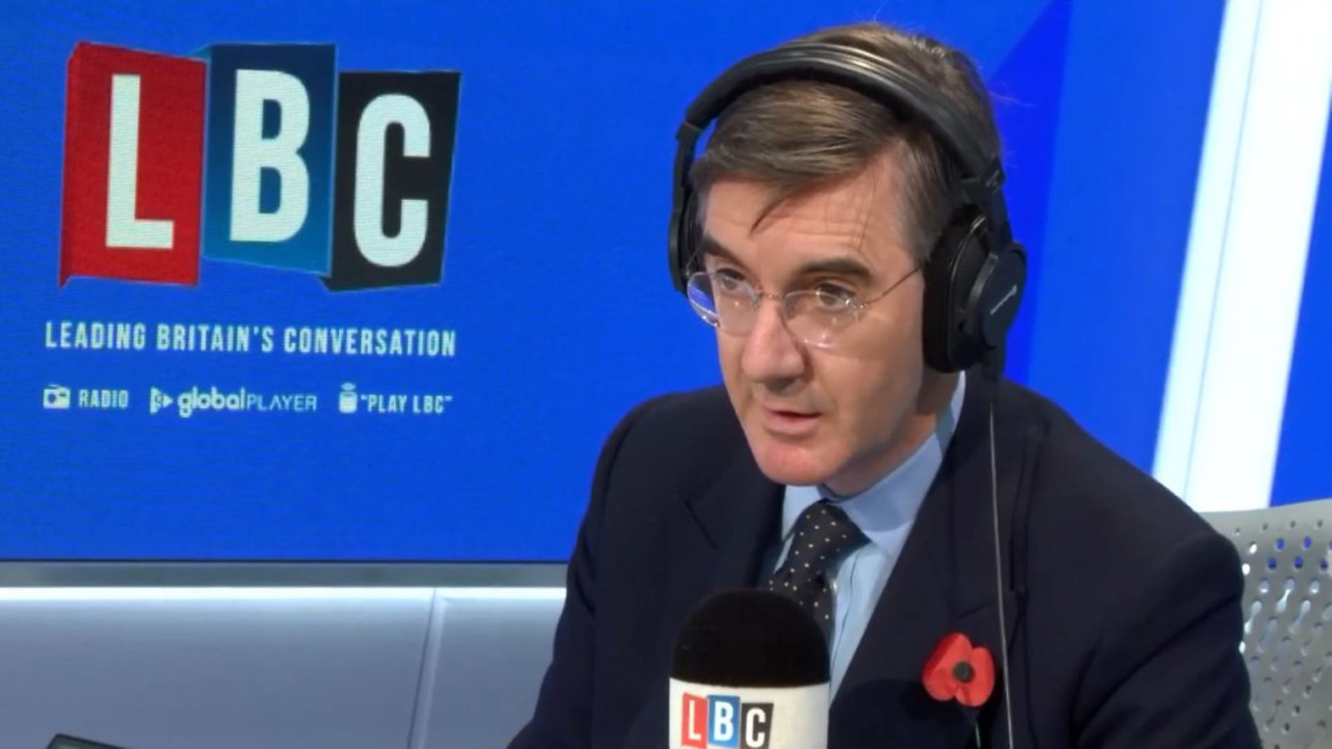 Jacob Rees-Mogg appears on LBC Radio - Credit: Global