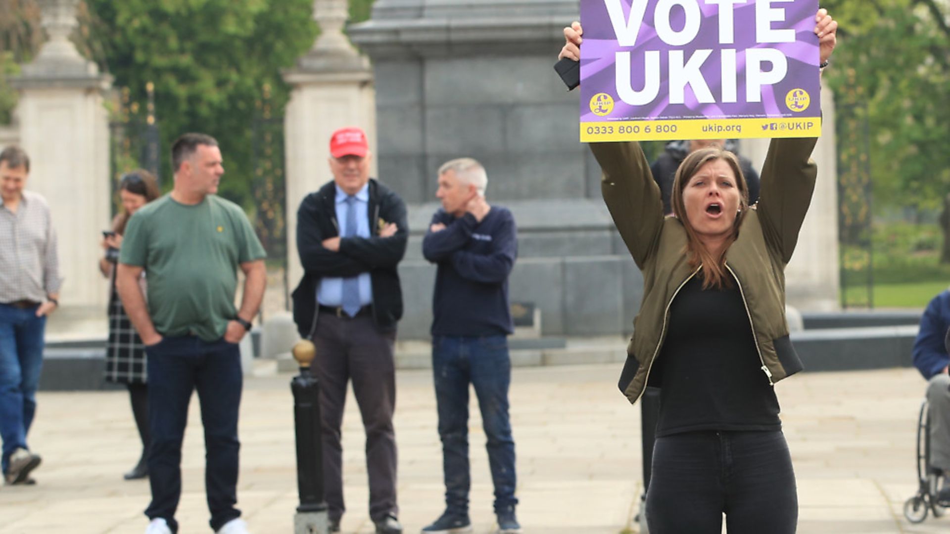 A UKIP supporter in Middlesbrough. Photograph: Danny Lawson/PA. - Credit: PA Archive/PA Images