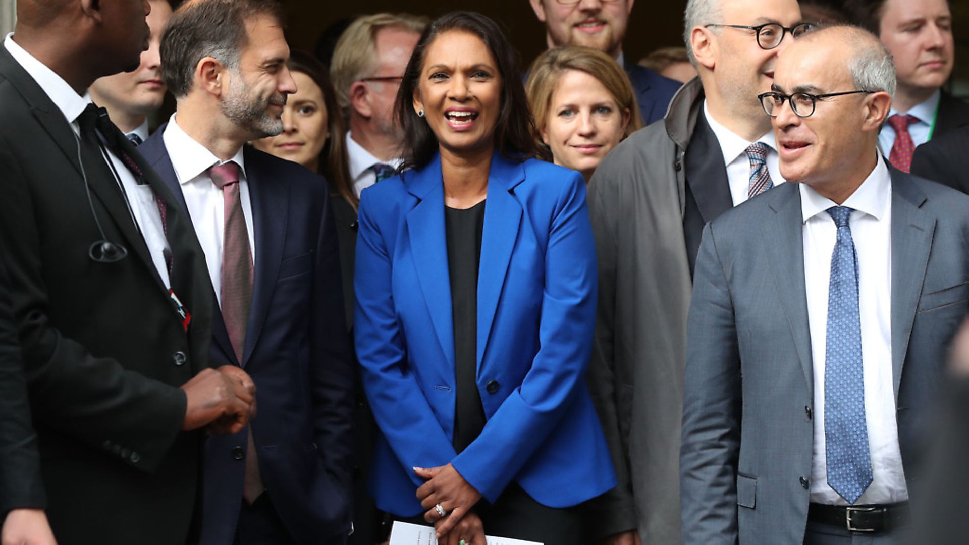 Gina Miller reacts outside the Supreme Court in London, where judges have ruled that Boris Johnson's advice to the Queen to suspend parliament for five weeks was unlawful. Photograph: Jonathan Brady/PA Wire. - Credit: PA