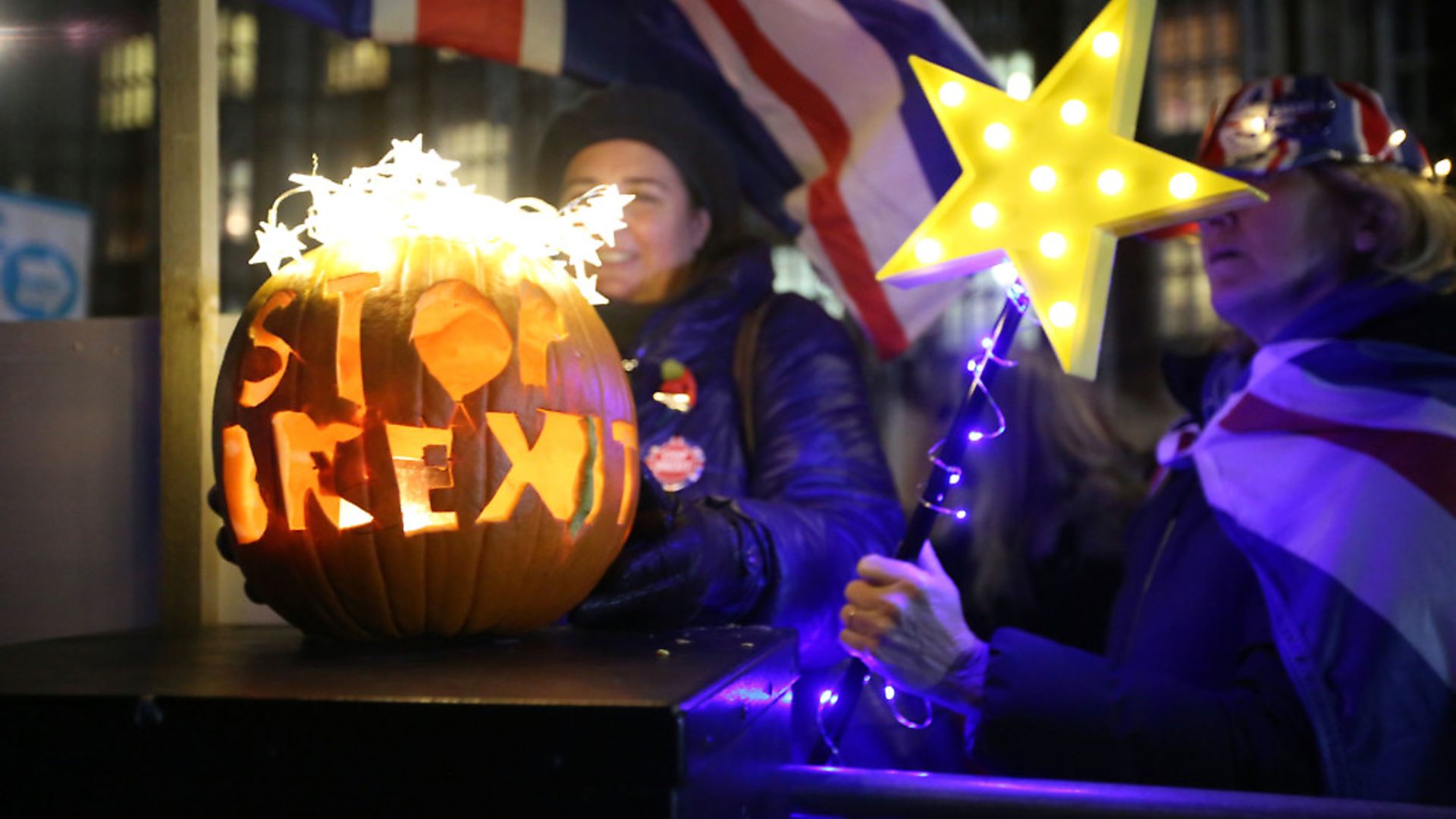 Campaigners fighting against Brexit ahead of the Halloween deadline. Photograph: Rick Findler/PA Wire. - Credit: PA