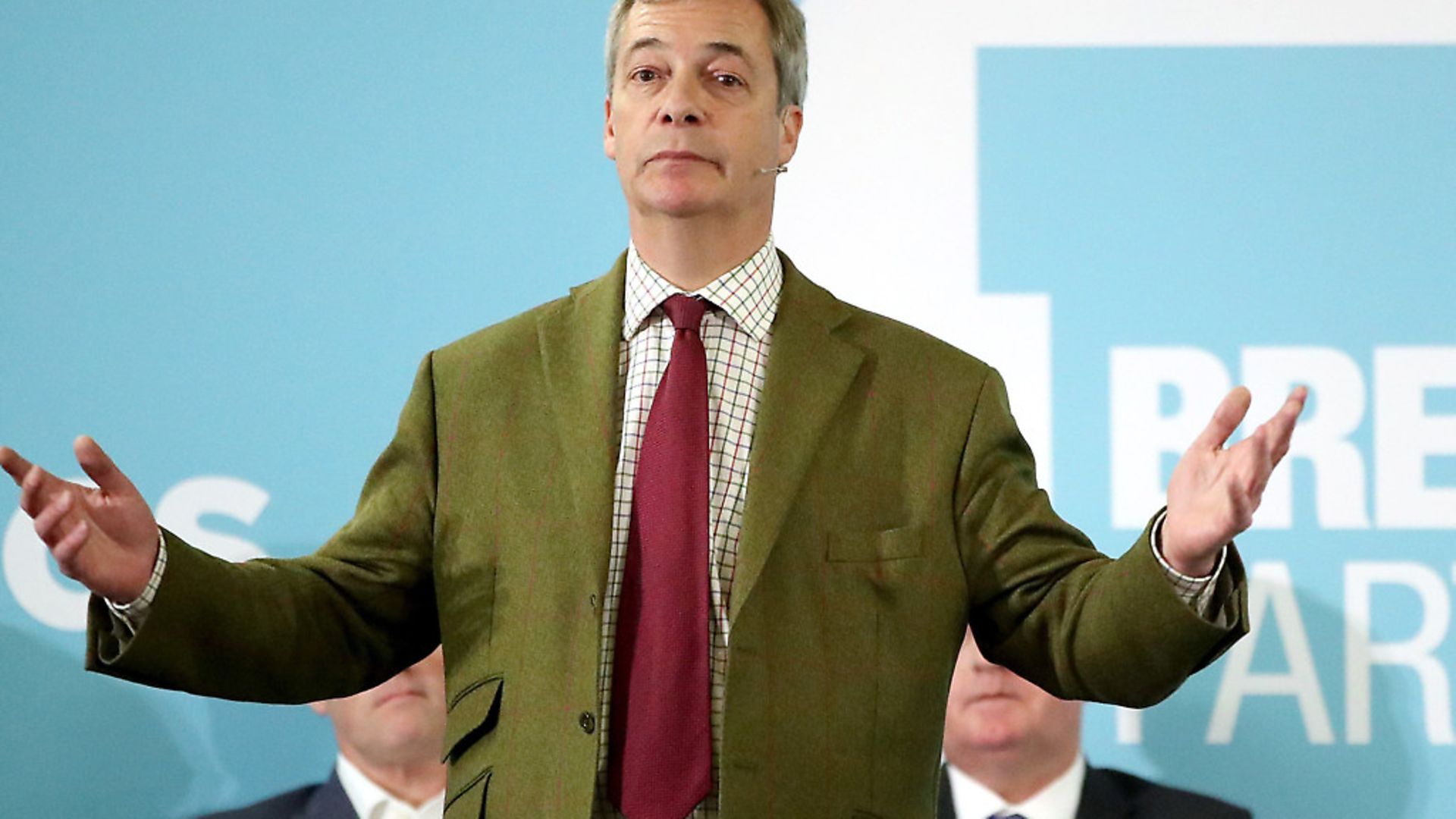 Brexit Party leader Nigel Farage told supporters in Hull that he is very worried about splitting the Leave vote. Picture: Danny Lawson/PA Wire/PA Images - Credit: PA Wire/PA Images