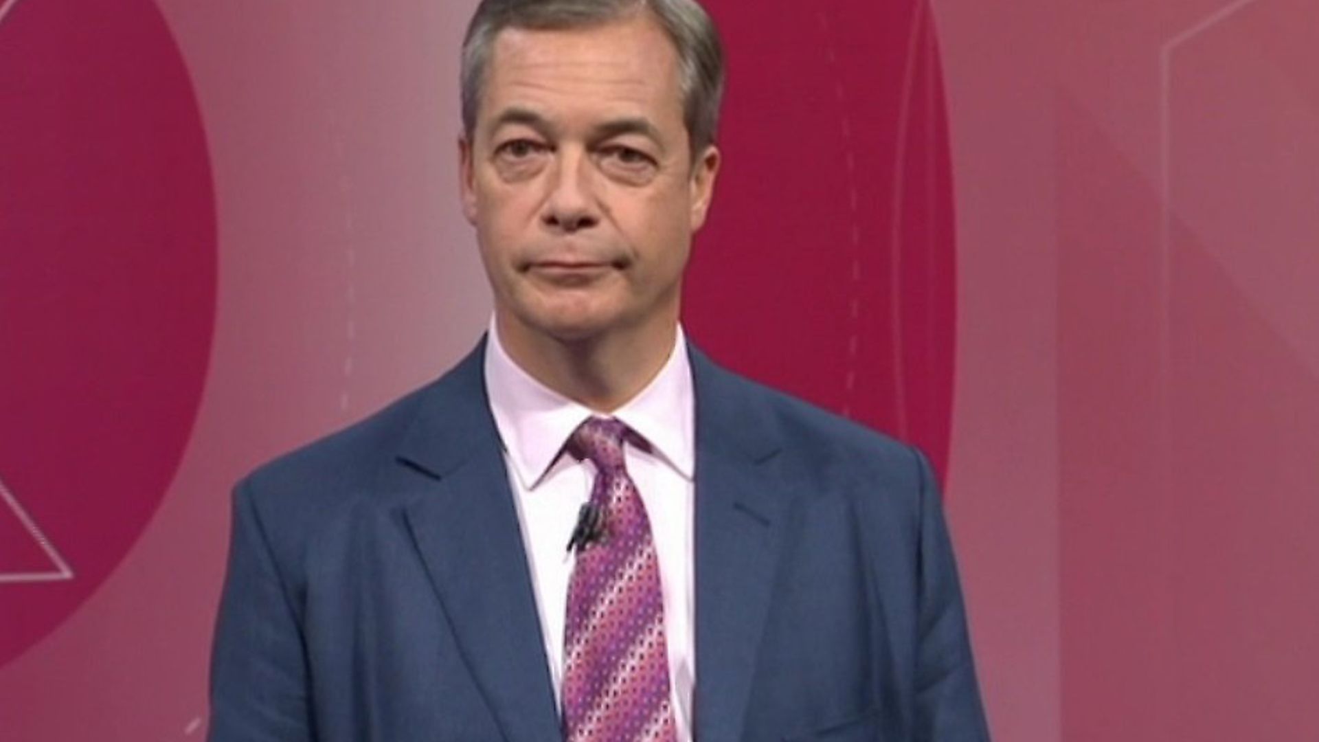 Nigel Farage on BBC Question Time. Photograph: BBC. - Credit: Archant