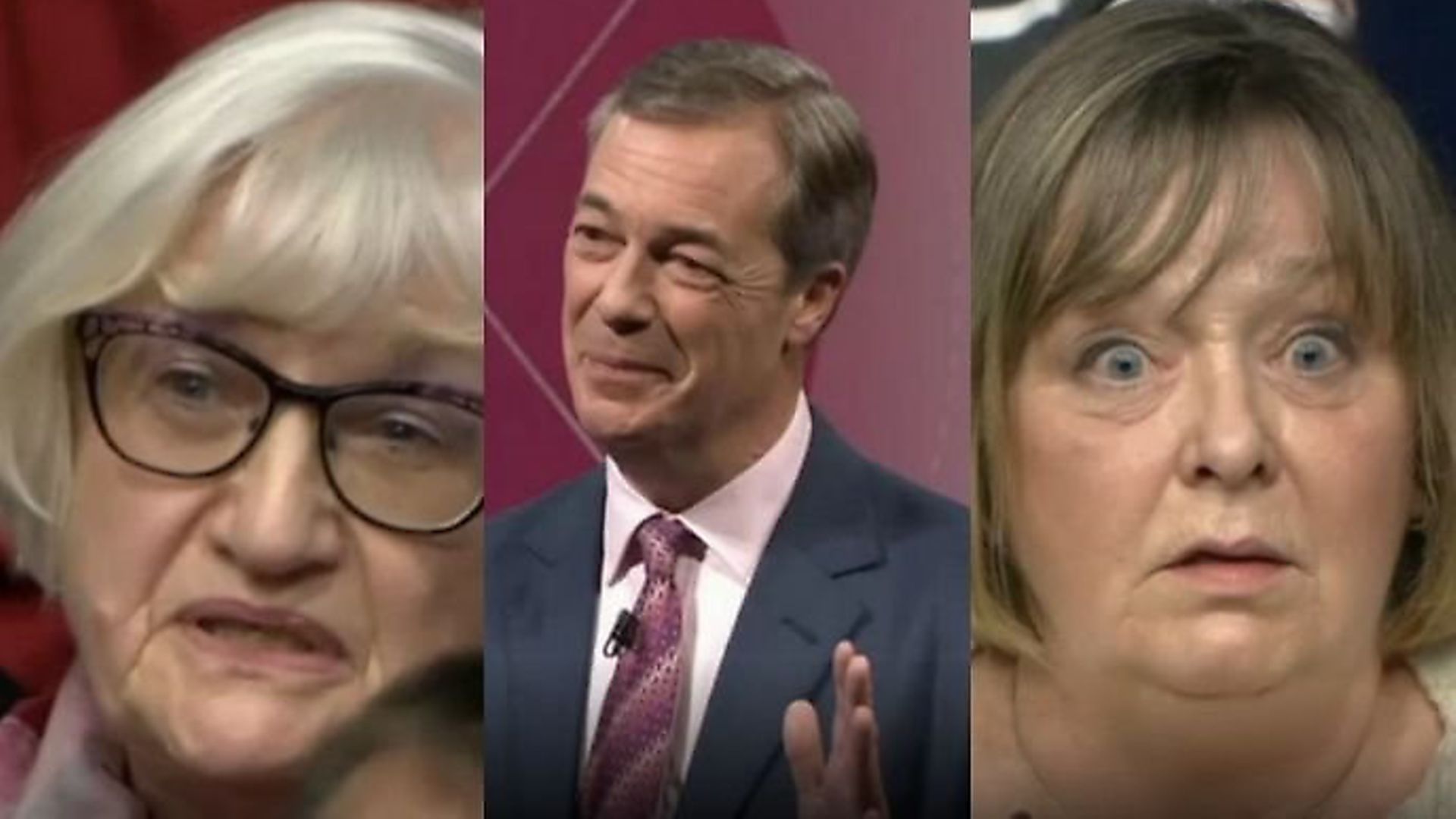 Nigel Farage is criticised for his 'breaking point' posters on BBC Question Time. Photograph: BBC. - Credit: Archant