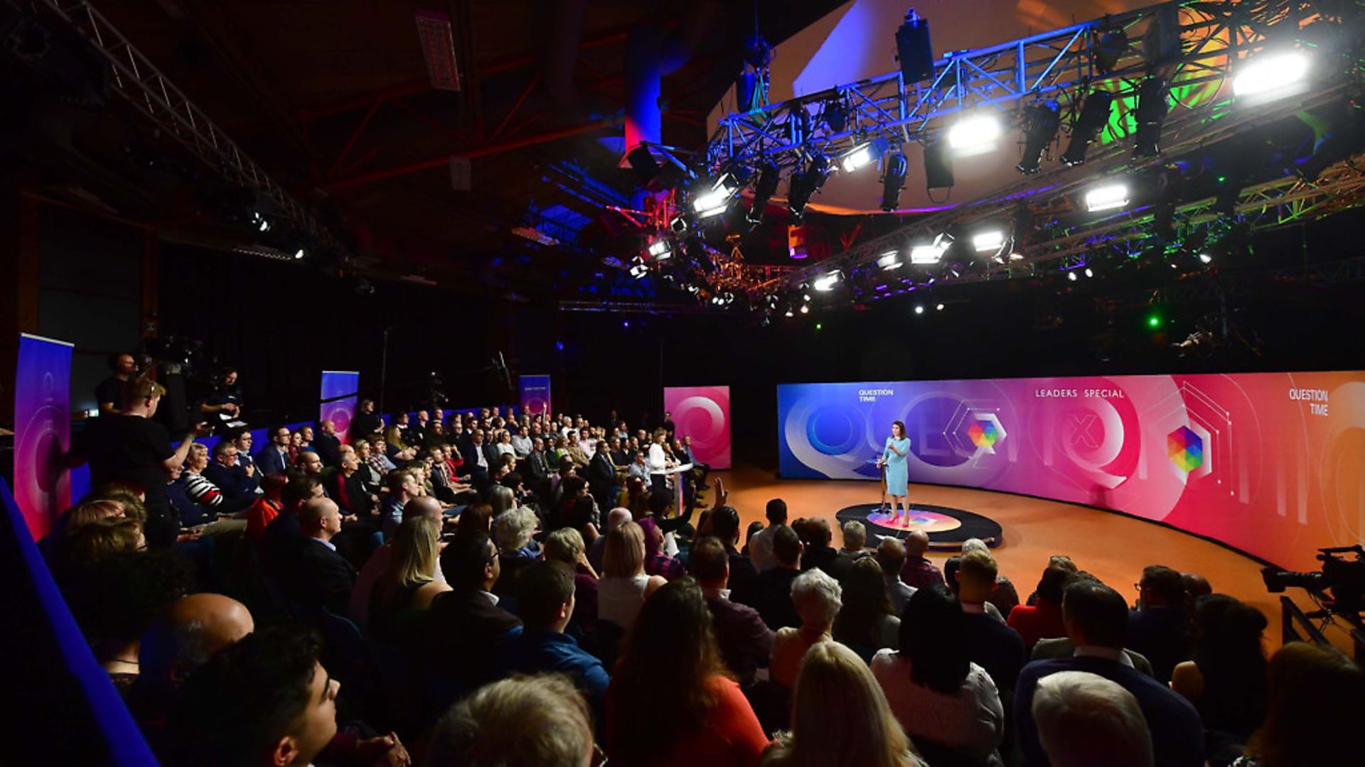 BBC Question Time Leaders' Special. Photograph: Jeff Overs/PA Wire. - Credit: PA