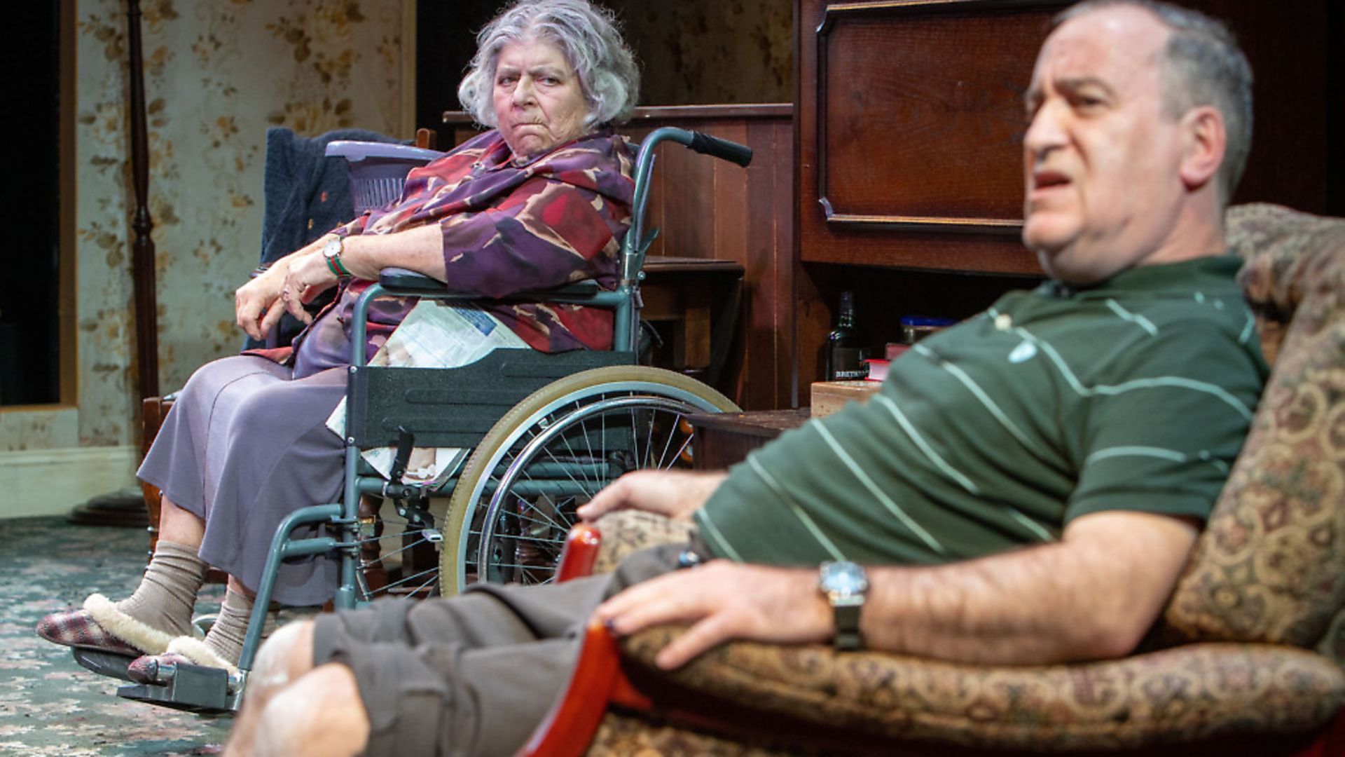 Miriam Margolyes and Mark Hadfield in Sydney & the Old Girl. Photo: Pete Le May - Credit: Archant