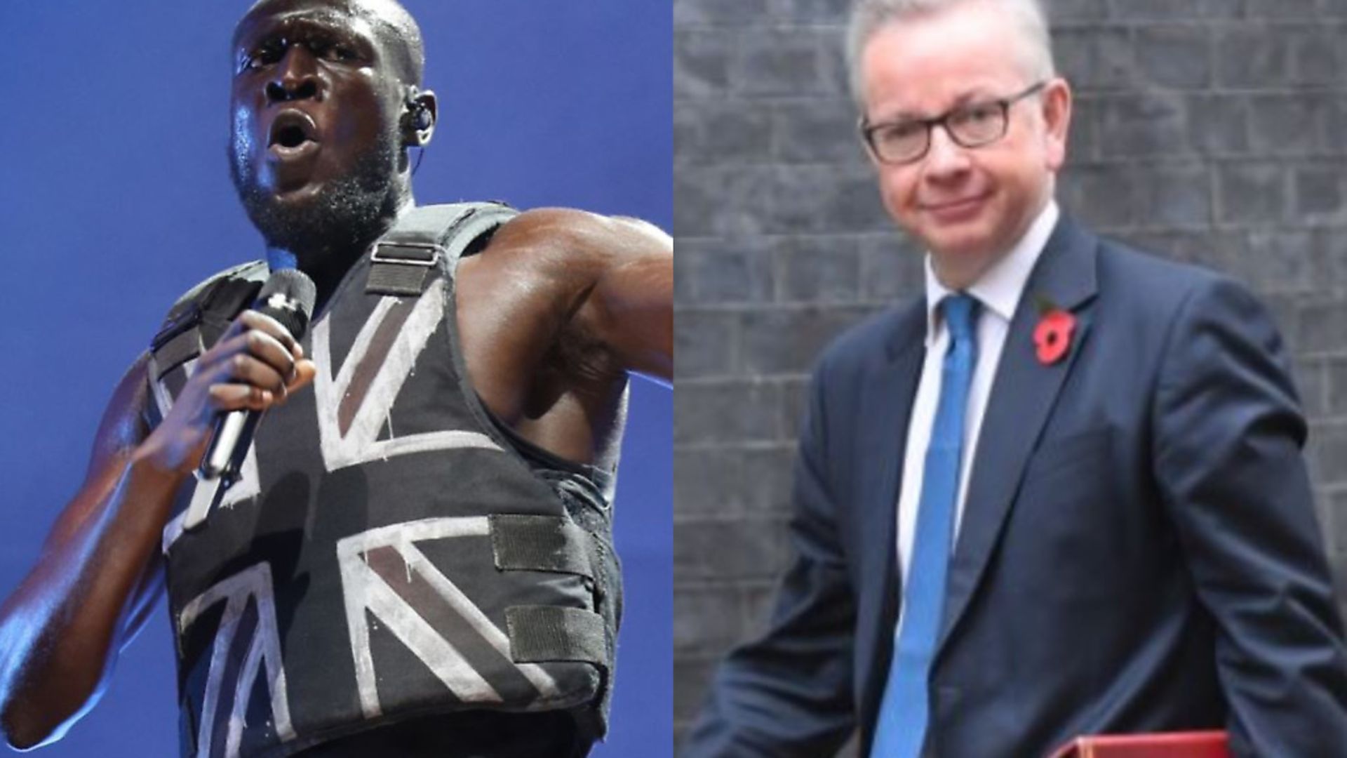 The internet has recoiled in collective horror as Michael Gove quoted Stormzy's grime lyrics back to him in a twitter spat. Pictures: PA - Credit: PA