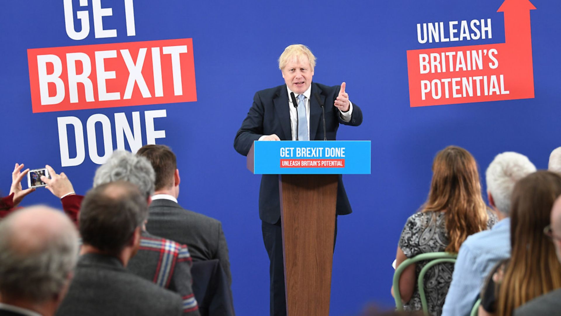 Boris Johnson in Cornwall. Photograph: Stefan Rousseau/PA Wire. - Credit: PA