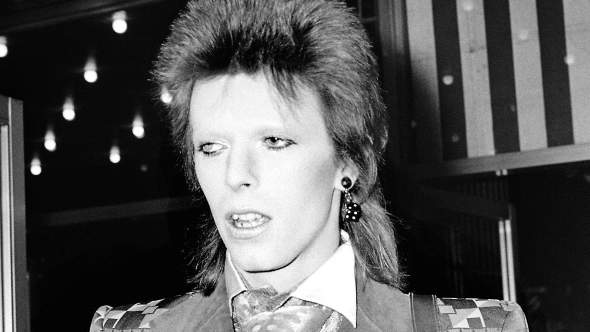 Singer David Bowie at the premiere of 'Live and Let Die', Odeon Leicester Square, London. Photograph: PA. - Credit: PA Archive/Press Association Ima