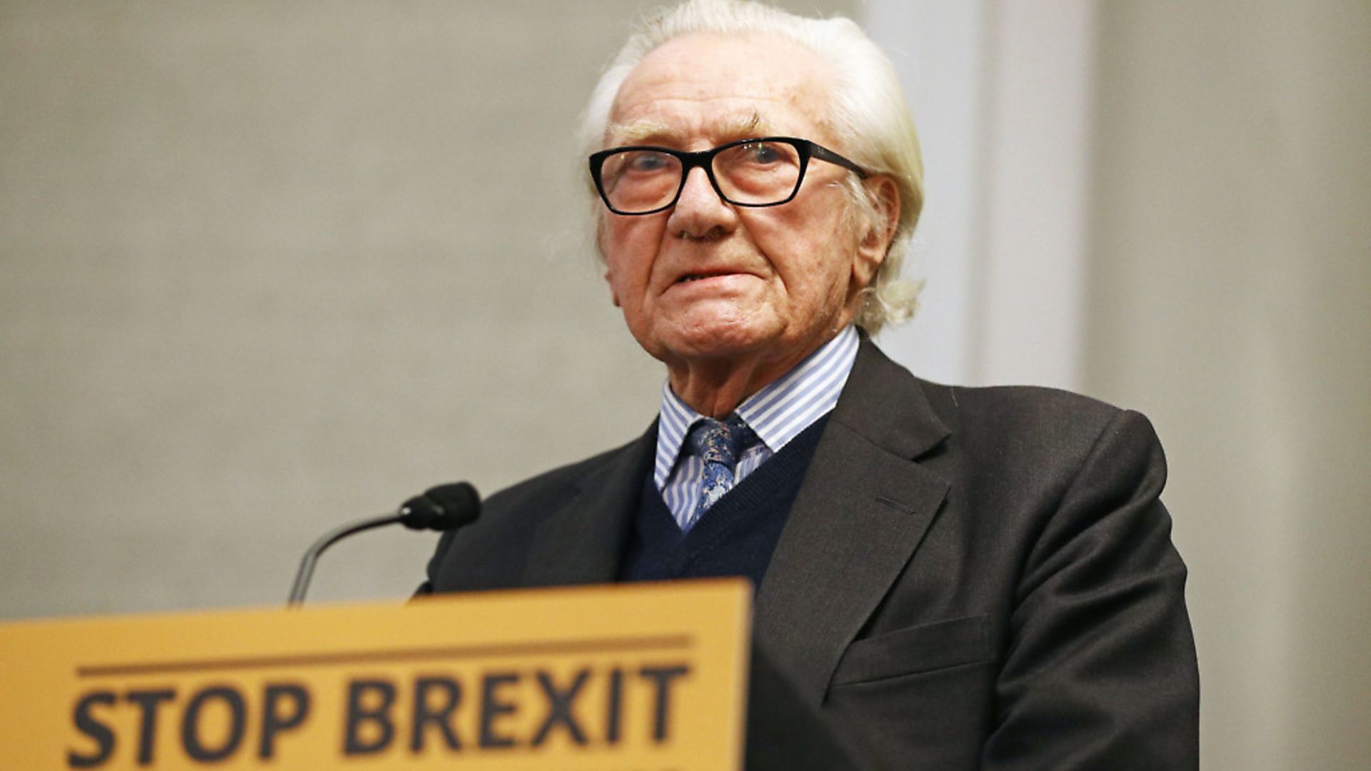 Lord Heseltine delivers a speech on Brexit and the electiom. Photograph: Aaron Chown/PA Wire - Credit: PA