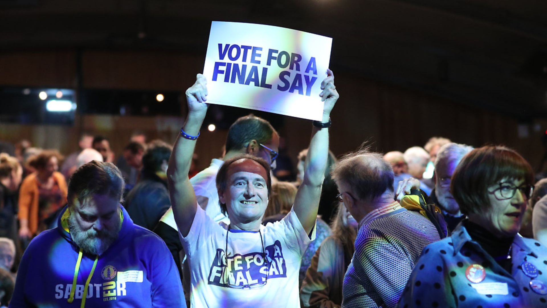 EU supporters during the Final Say rally at the Mermaid Theatre, London. Photo: PA - Credit: PA Wire/PA Images