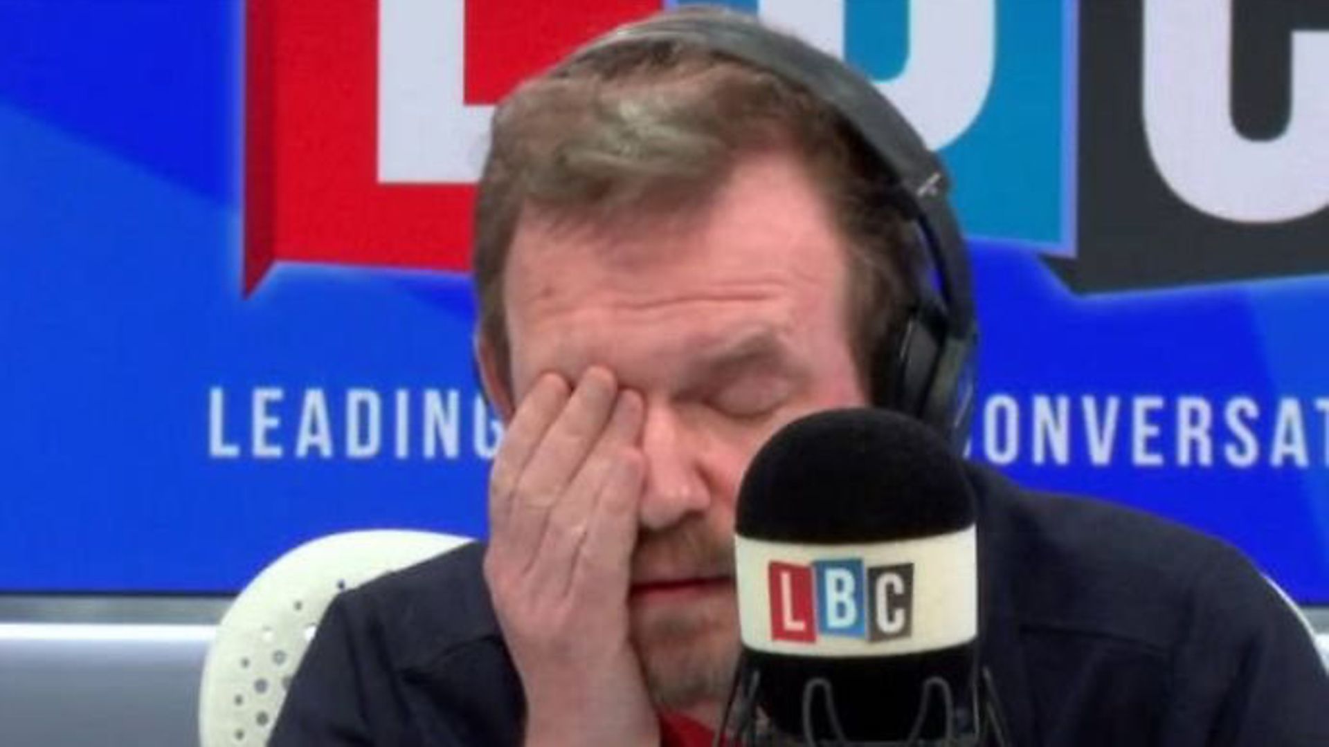 James O'Brien appears on his LBC radio programme - Credit: LBC/Global