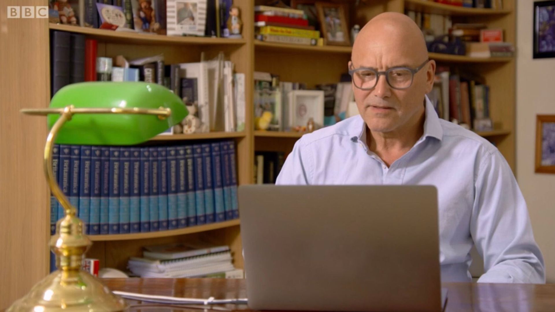 Gregg Wallace's buckling bookshelf attracted plenty of attention and comment - Credit: BBC