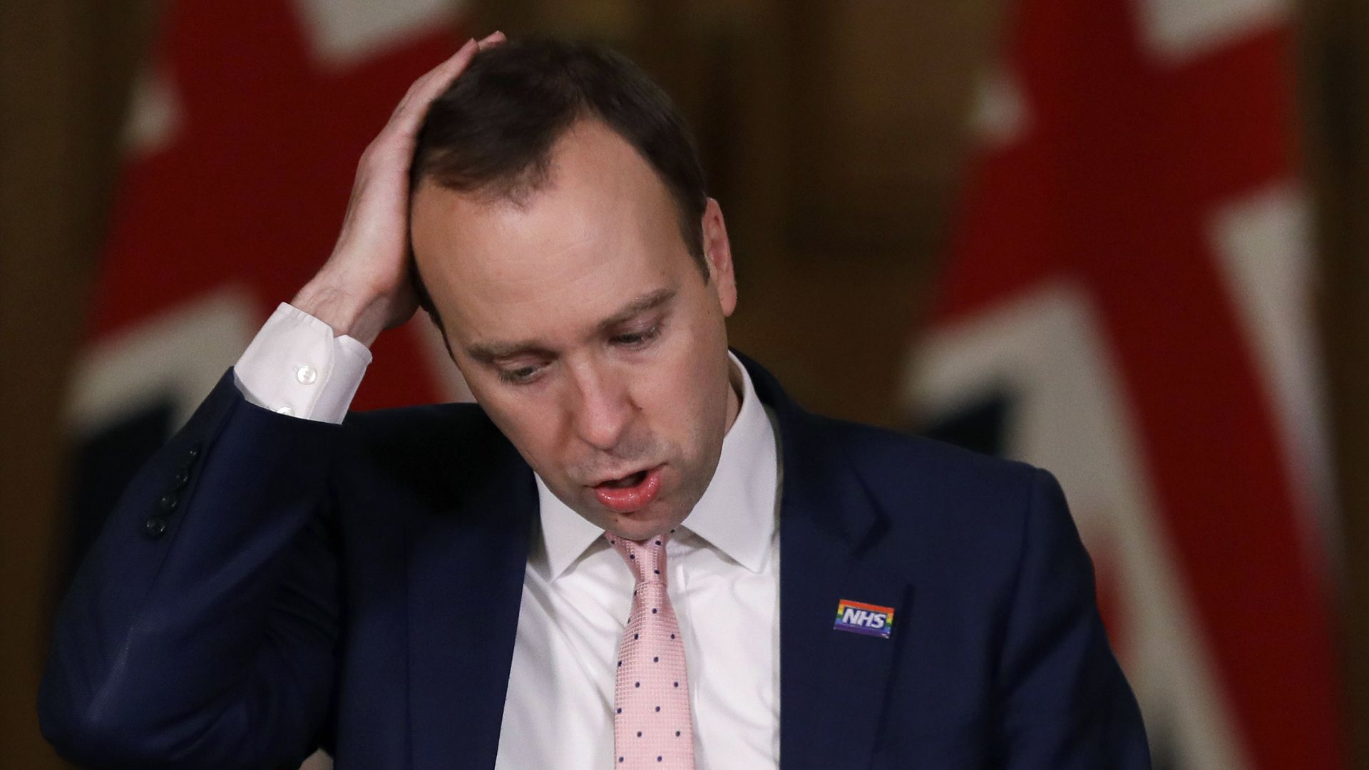 Health Secretary Matt Hancock during a media briefing on coronavirus (COVID-19) in Downing Street, London. - Credit: PA