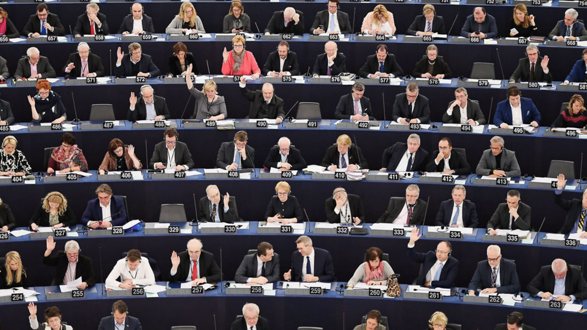 Members of the European Parliament take part in a voting session at the European Parliament in Strasbourg - Credit: AFP/Getty Images