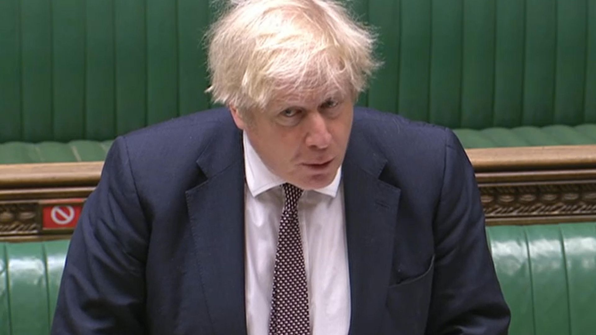 Prime Minister Boris Johnson speaks during Prime Minister's Questions in the House of Commons, London. - Credit: PA