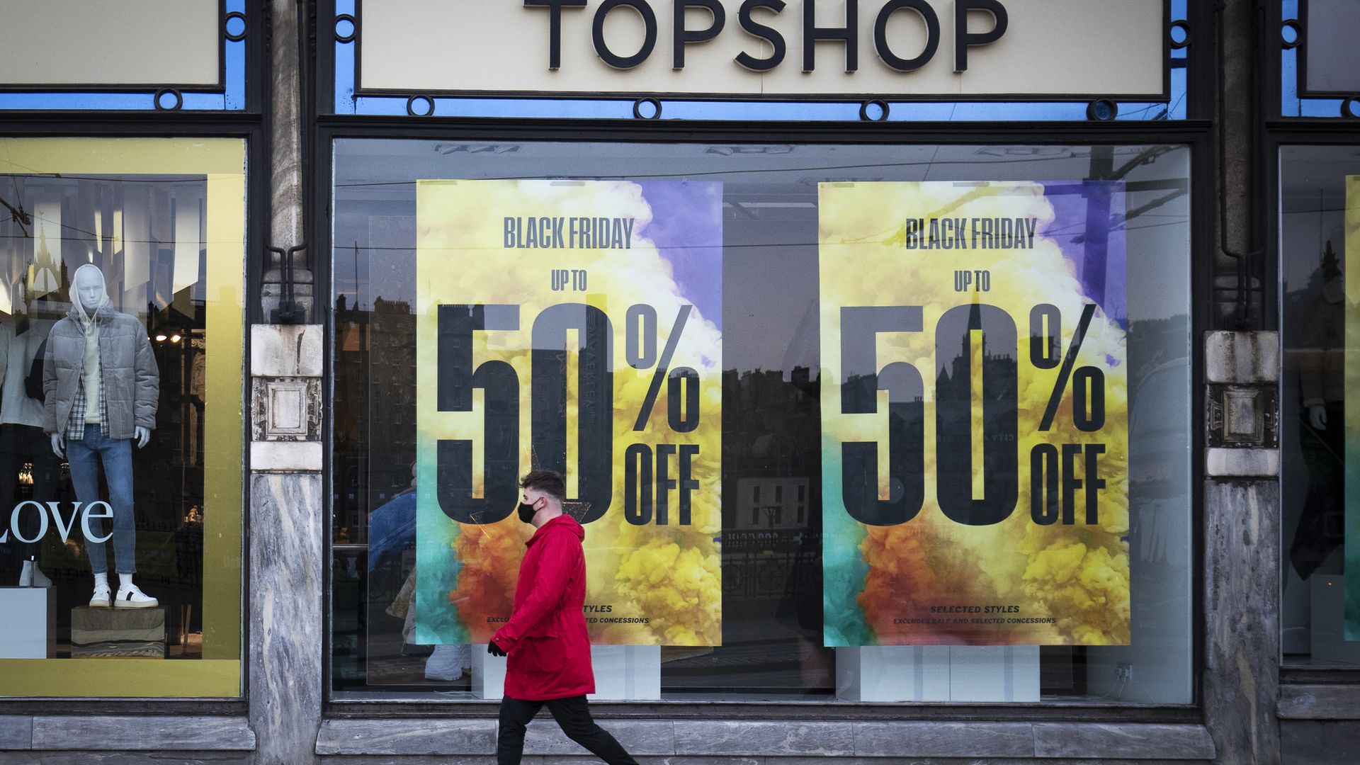 Topshop Topman store on Princes Street, Edinburgh - Credit: PA